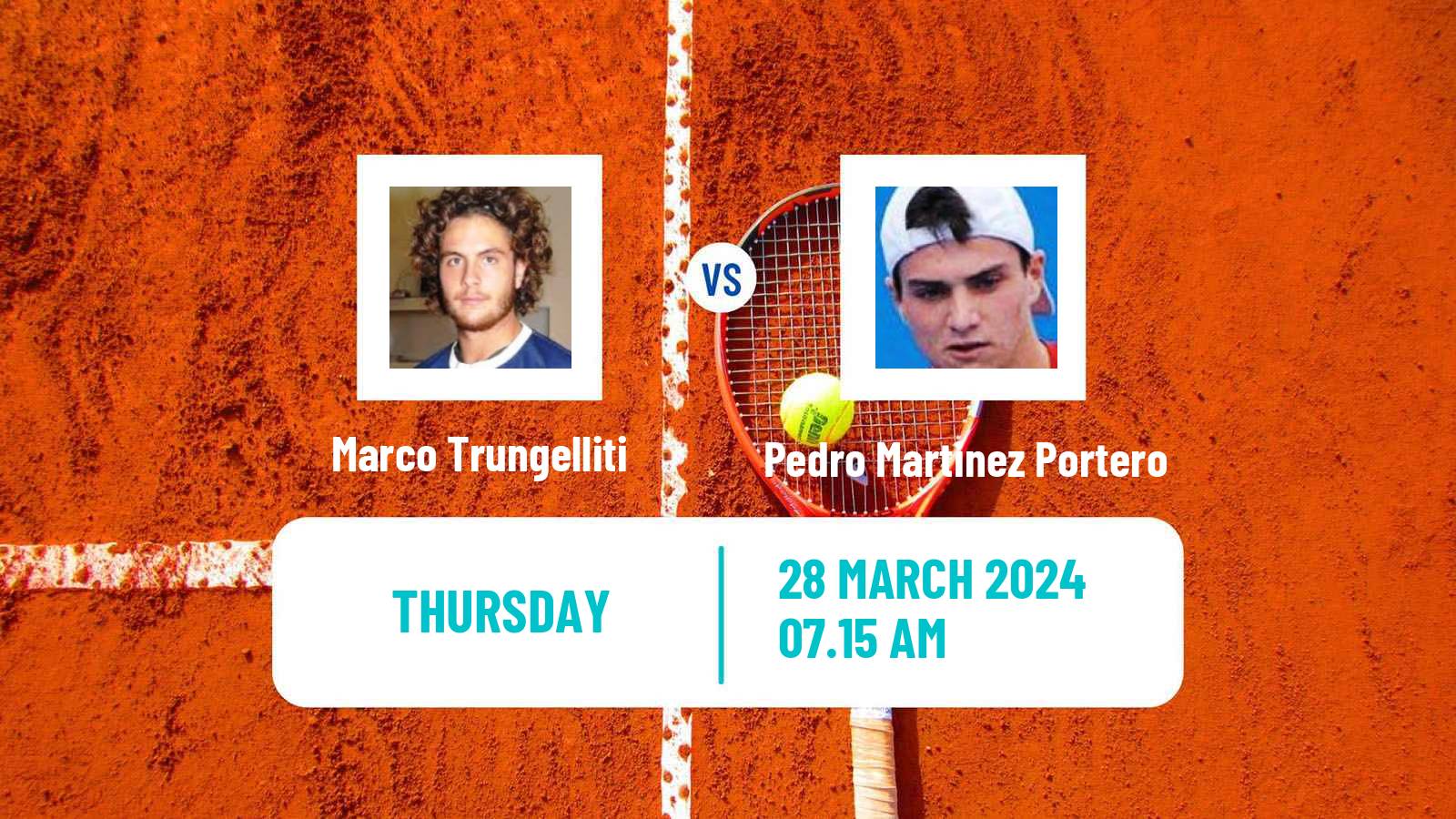 Tennis Girona Challenger Men Marco Trungelliti - Pedro Martinez Portero