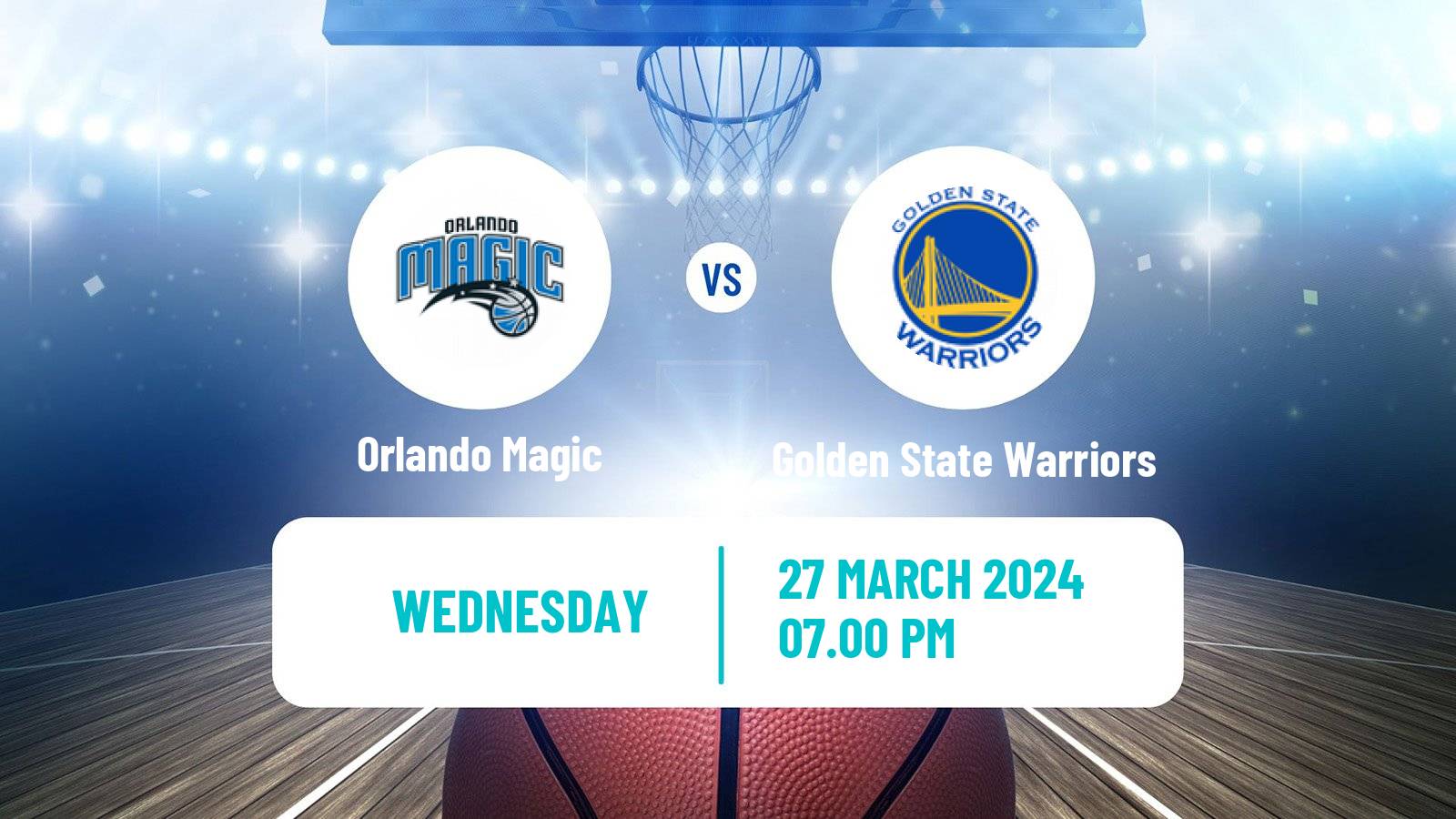 Basketball NBA Orlando Magic - Golden State Warriors