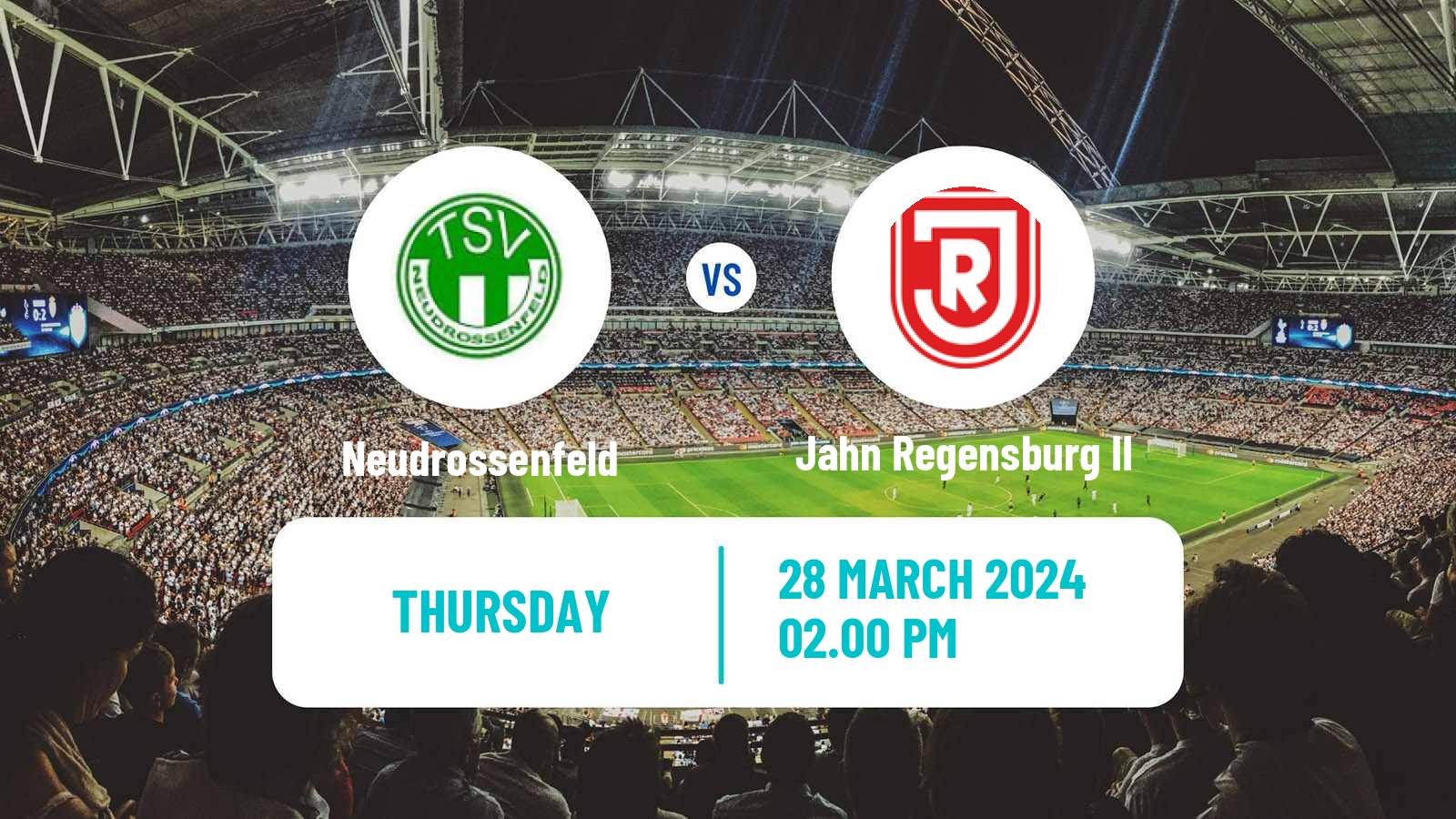 Soccer German Oberliga Bayern Nord Neudrossenfeld - Jahn Regensburg II