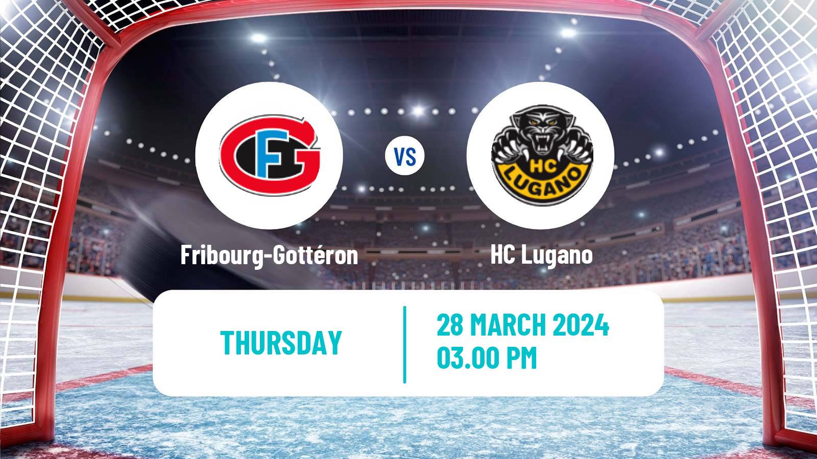 Hockey Swiss National League Hockey Fribourg-Gottéron - Lugano