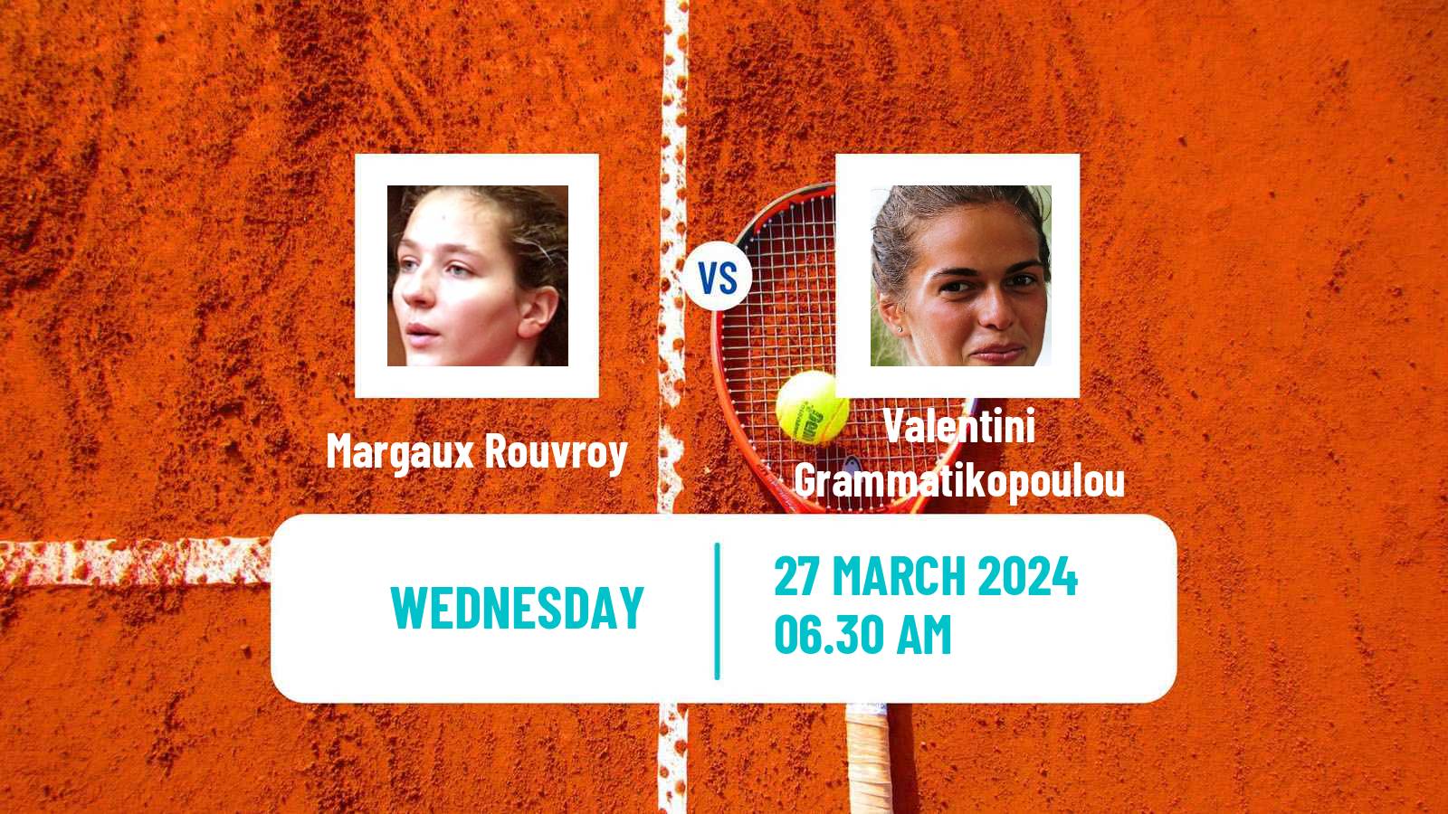 Tennis ITF W75 Croissy Beaubourg Women Margaux Rouvroy - Valentini Grammatikopoulou