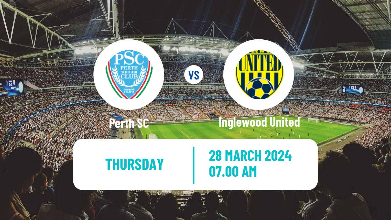 Soccer Australian NPL Western Australia Perth SC - Inglewood United