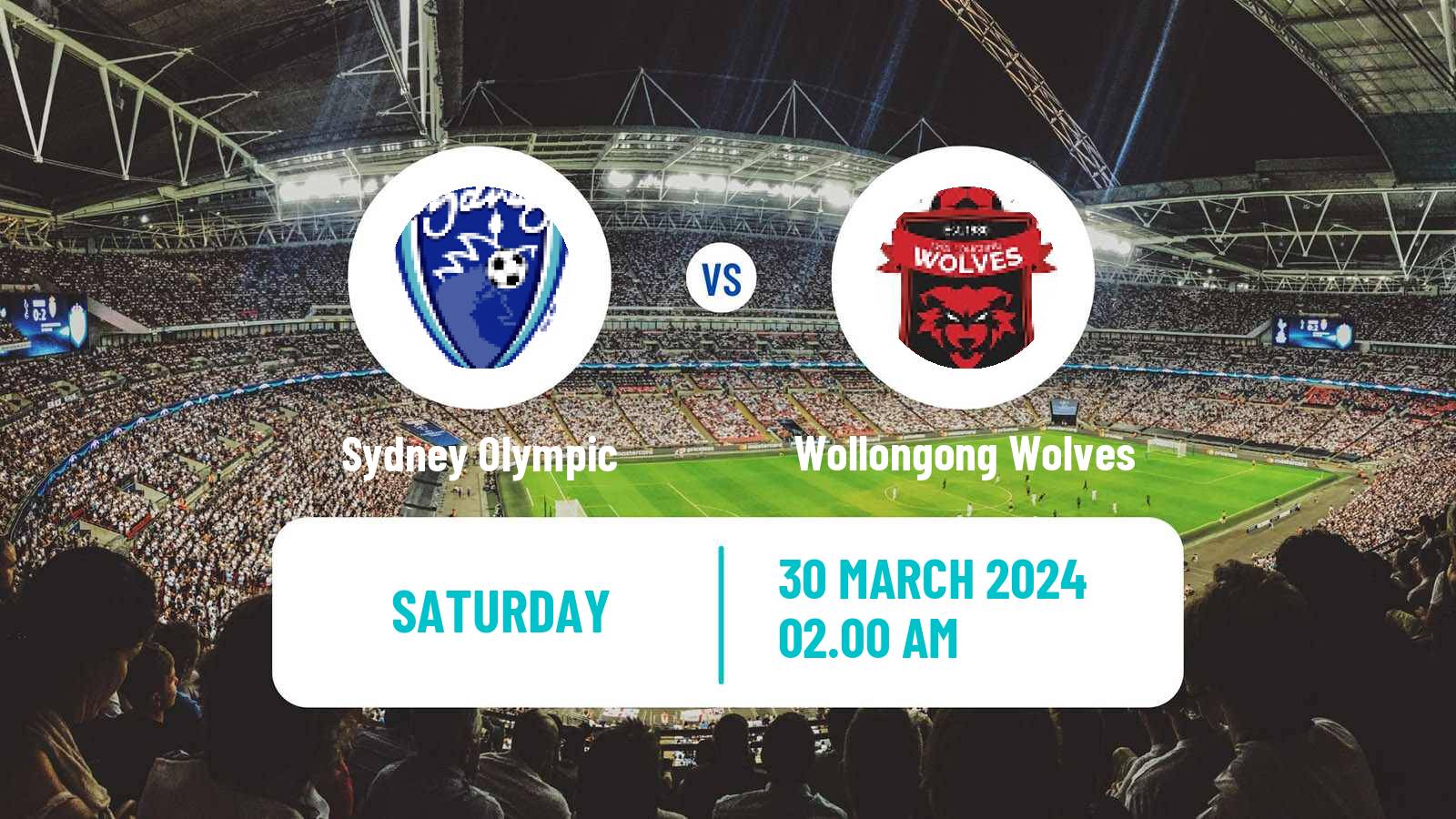Soccer Australian NPL NSW Sydney Olympic - Wollongong Wolves