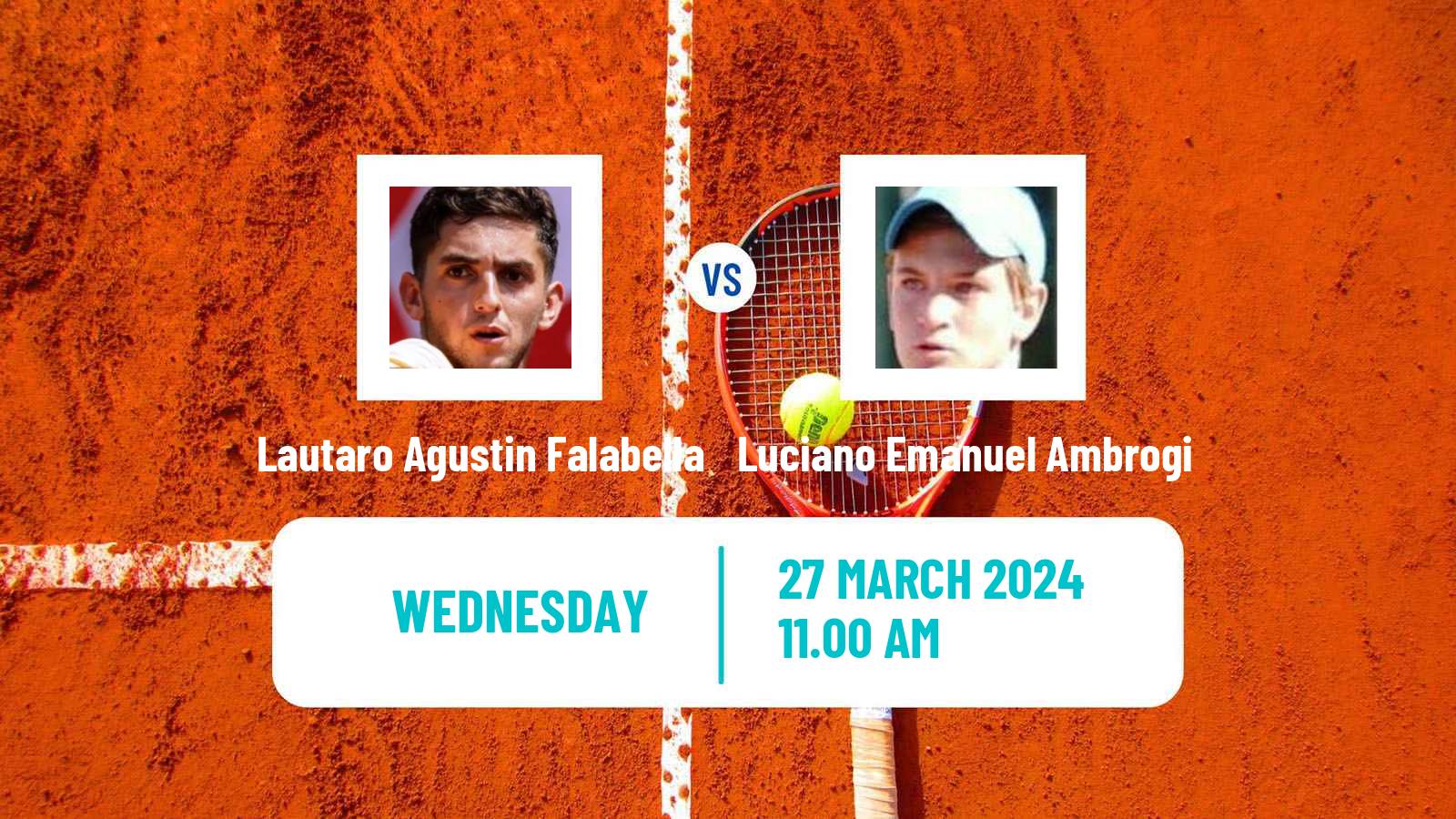 Tennis ITF M15 Bragado Men Lautaro Agustin Falabella - Luciano Emanuel Ambrogi