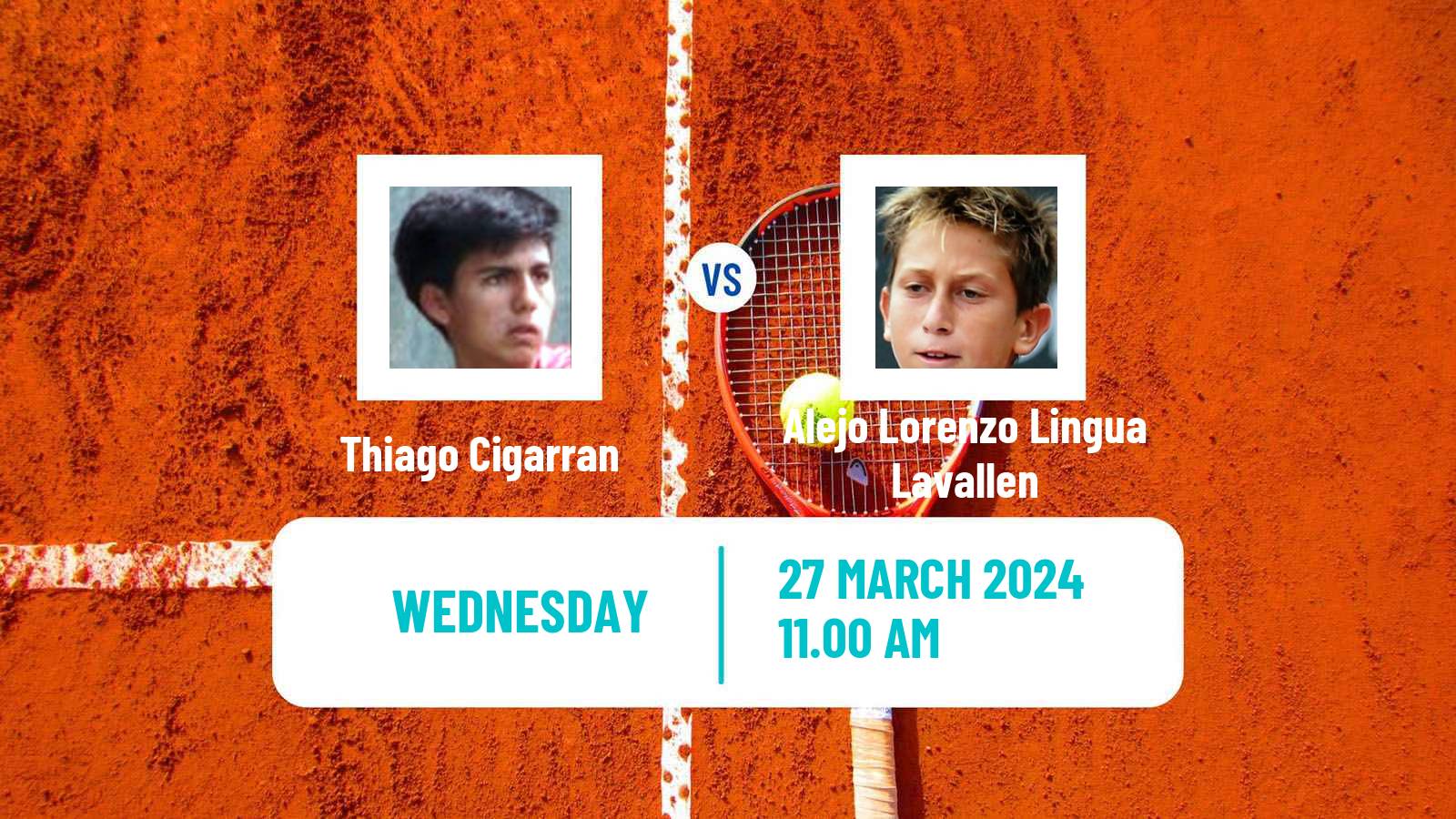 Tennis ITF M15 Bragado Men Thiago Cigarran - Alejo Lorenzo Lingua Lavallen