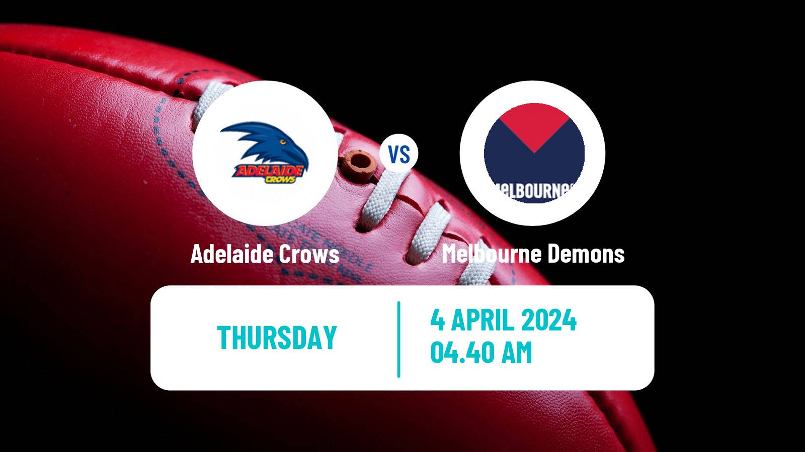 Aussie rules AFL Adelaide Crows - Melbourne Demons