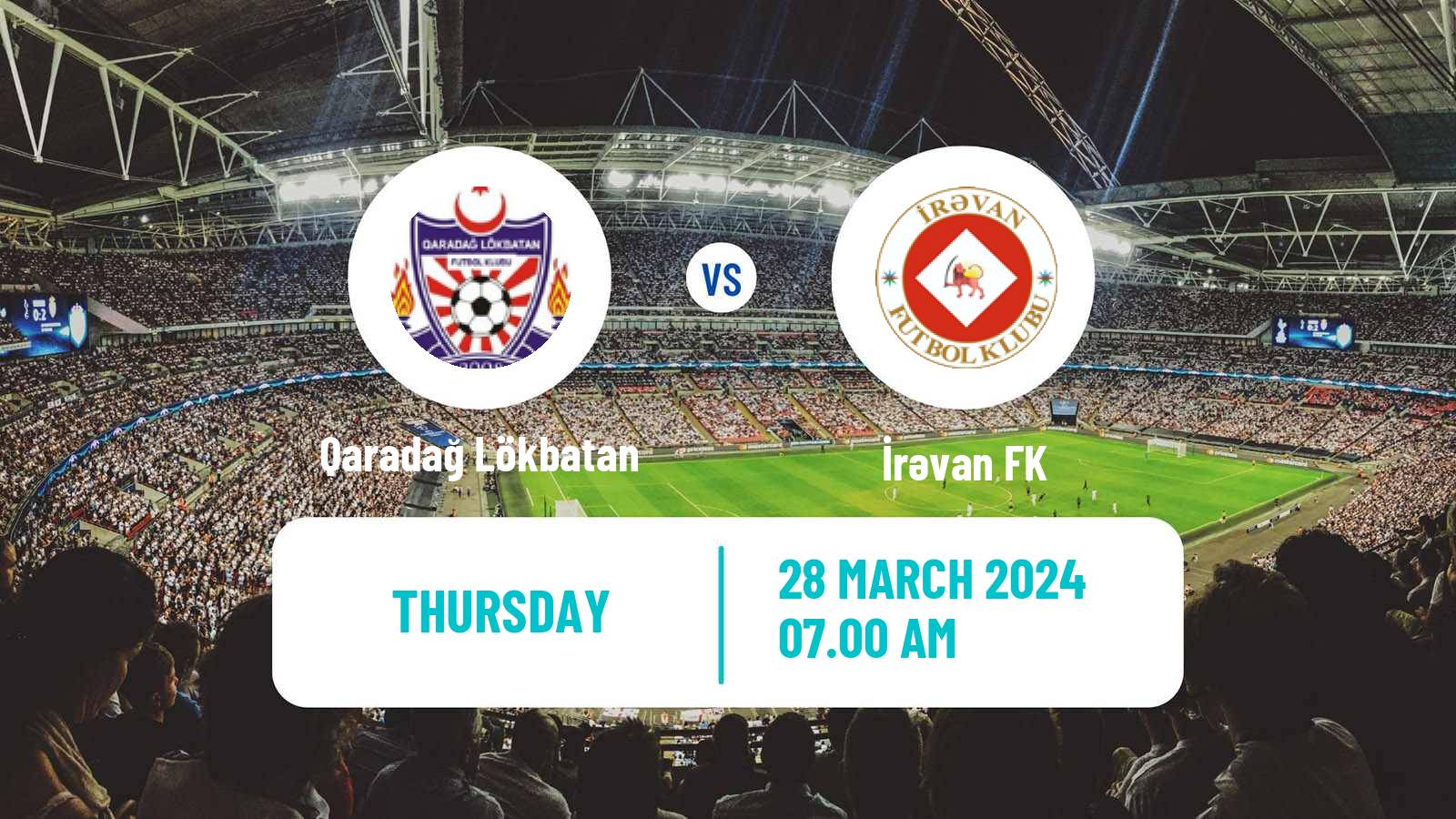 Soccer Azerbaijan First Division Qaradağ Lökbatan - İrəvan