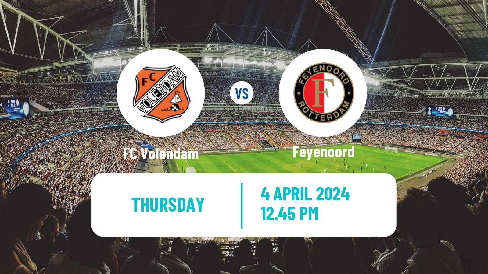 Soccer Dutch Eredivisie Volendam - Feyenoord