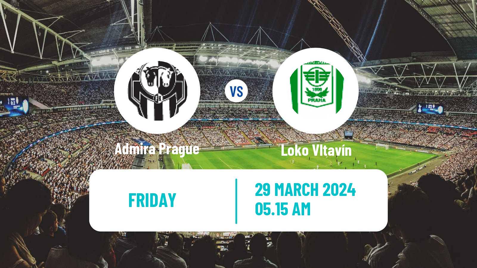 Soccer Czech CFL Group A Admira Prague - Loko Vltavín