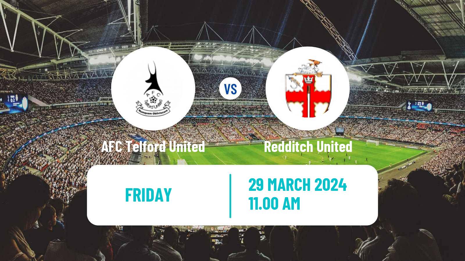 Soccer English Southern League Central Division AFC Telford United - Redditch United