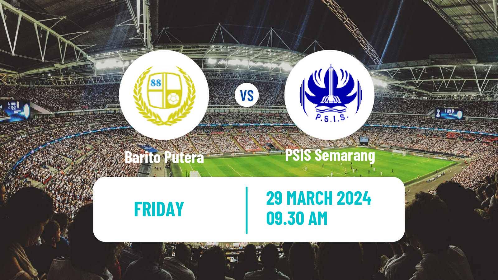 Soccer Indonesian Liga 1 Barito Putera - PSIS Semarang