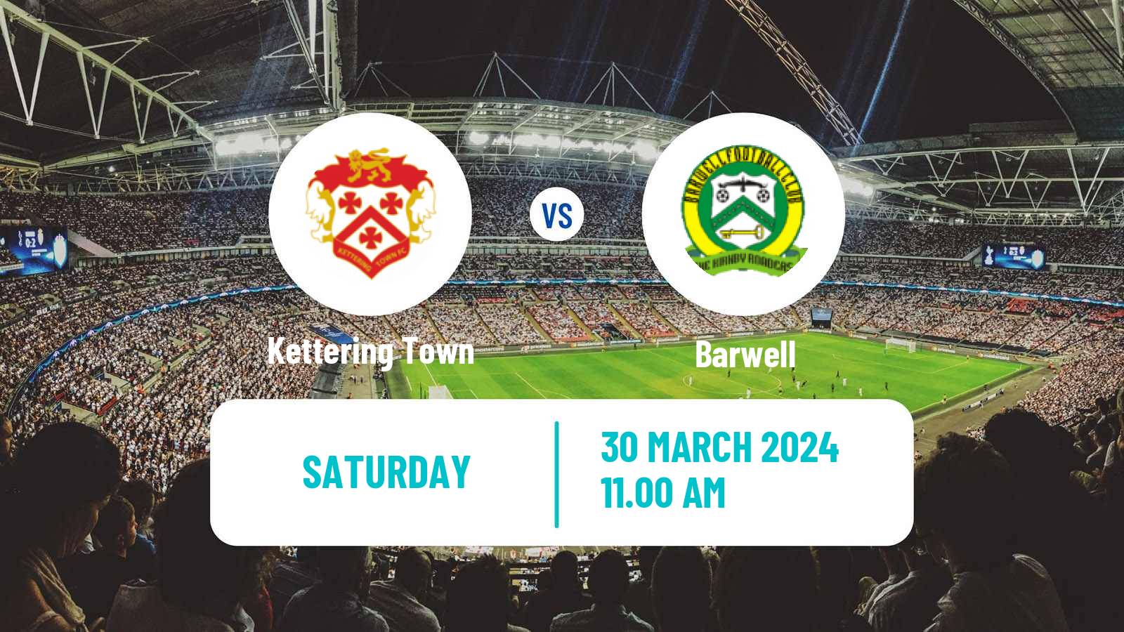 Soccer English Southern League Central Division Kettering Town - Barwell