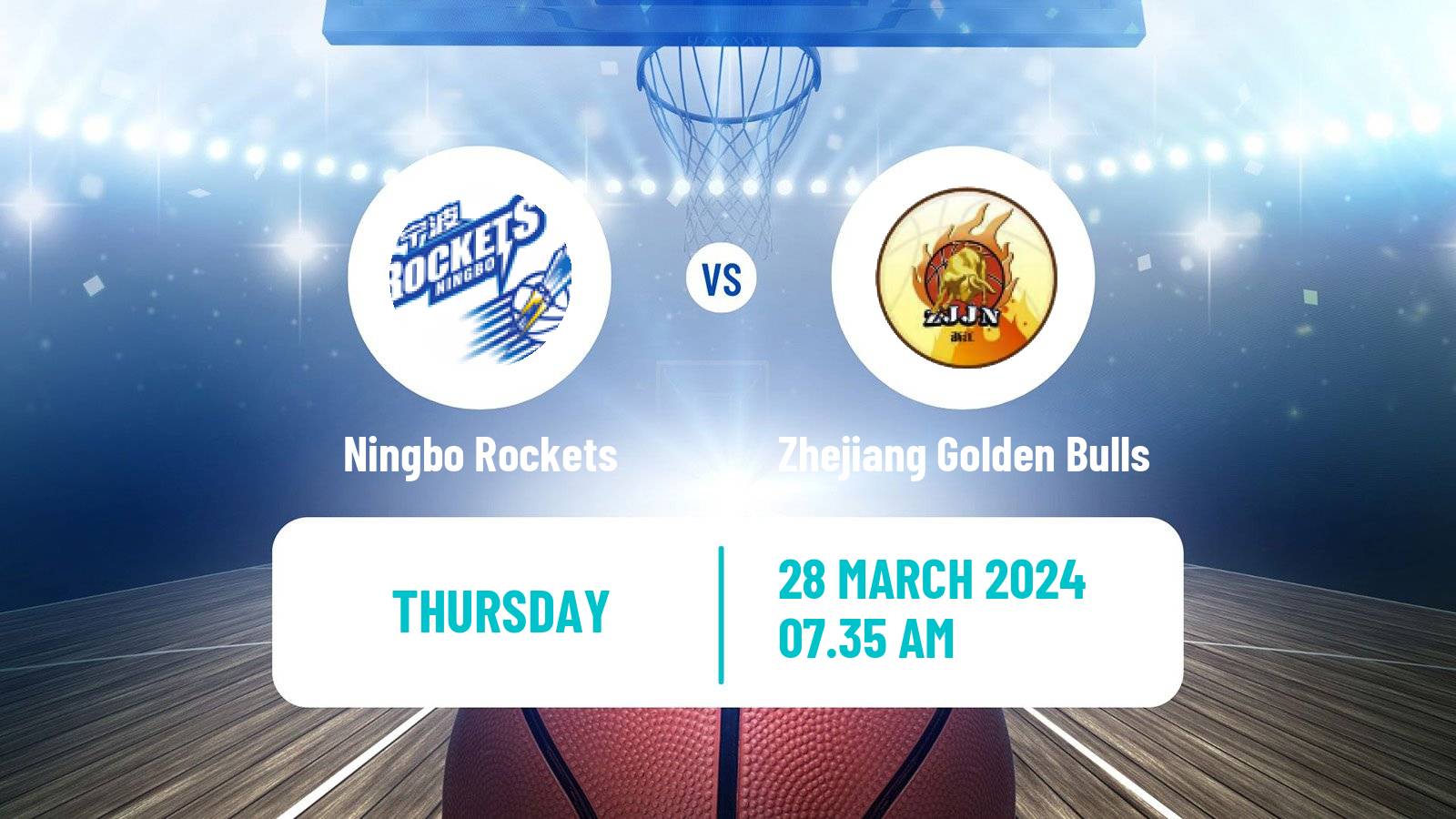 Basketball CBA Ningbo Rockets - Zhejiang Golden Bulls