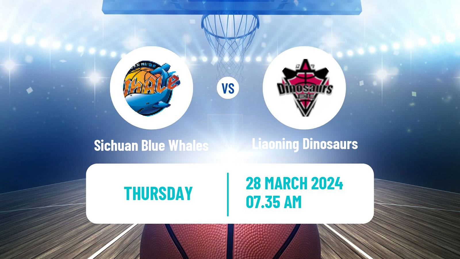 Basketball CBA Sichuan Blue Whales - Liaoning Dinosaurs