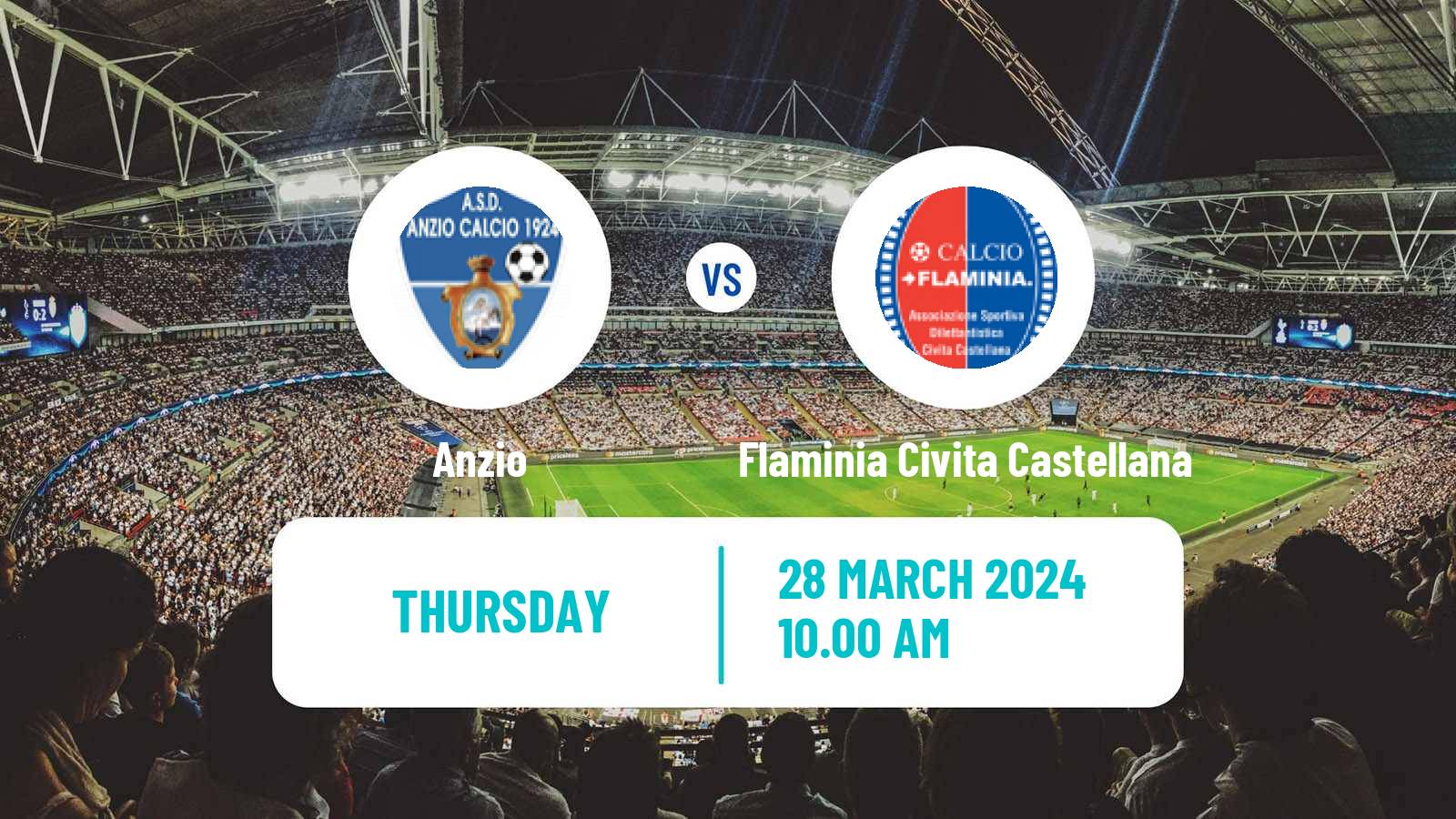 Soccer Italian Serie D - Group G Anzio - Flaminia Civita Castellana