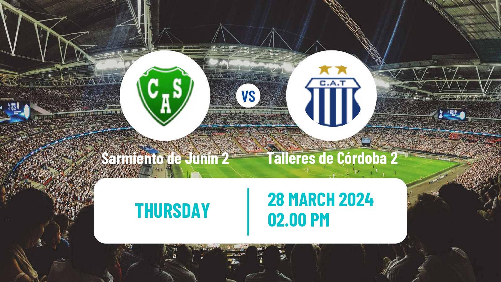 Soccer Argentinian Reserve League Sarmiento de Junín 2 - Talleres de Córdoba 2