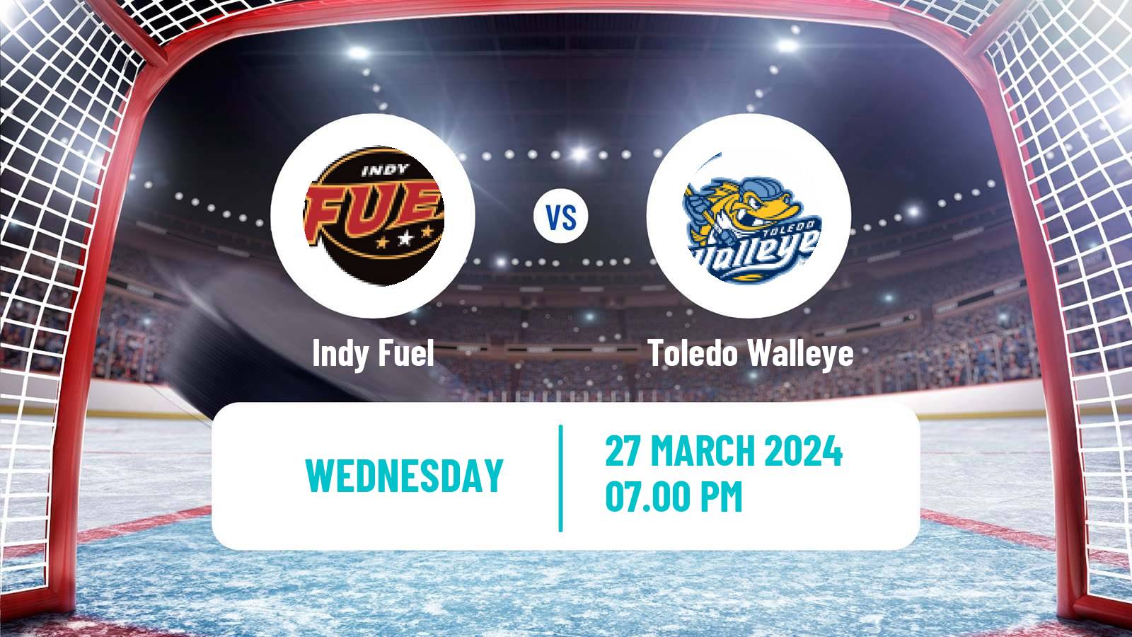Hockey ECHL Indy Fuel - Toledo Walleye