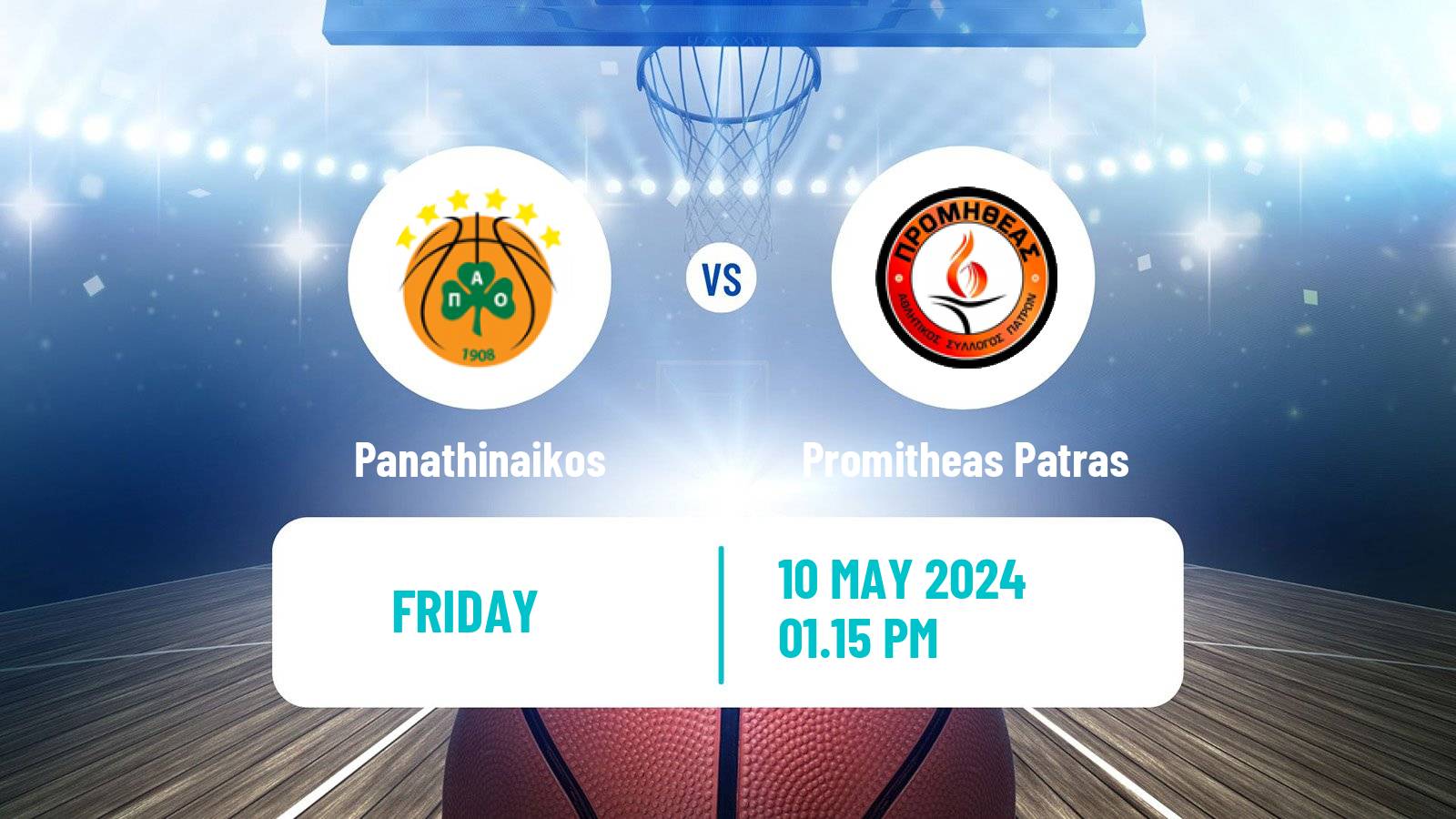 Basketball Greek Basket League A1 Panathinaikos - Promitheas Patras