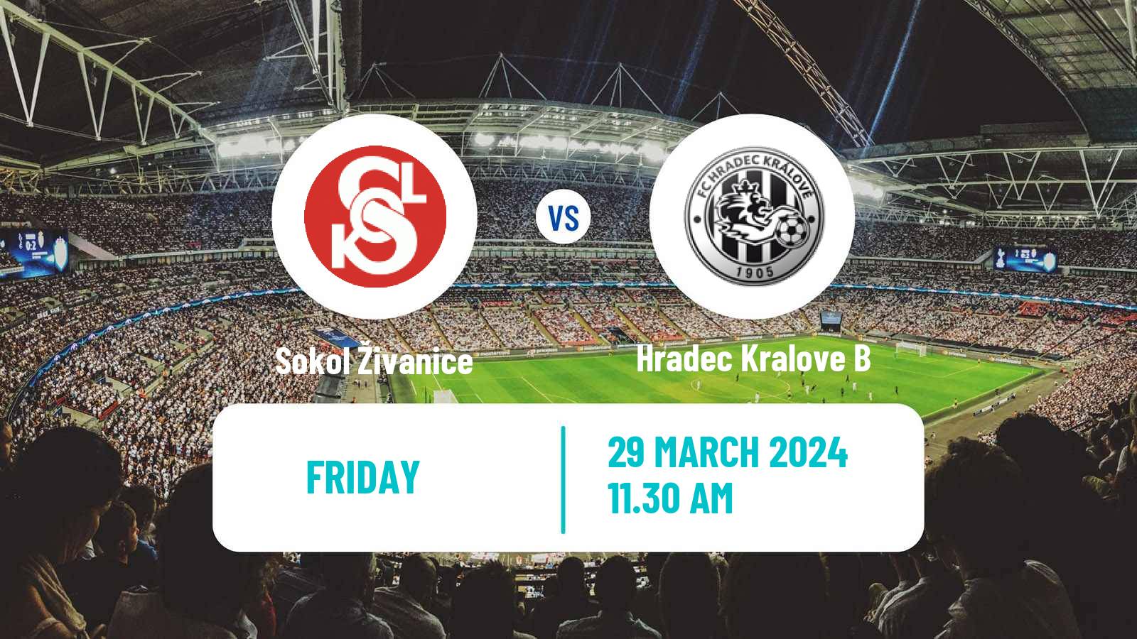 Soccer Czech CFL Group B Sokol Živanice - Hradec Kralove B