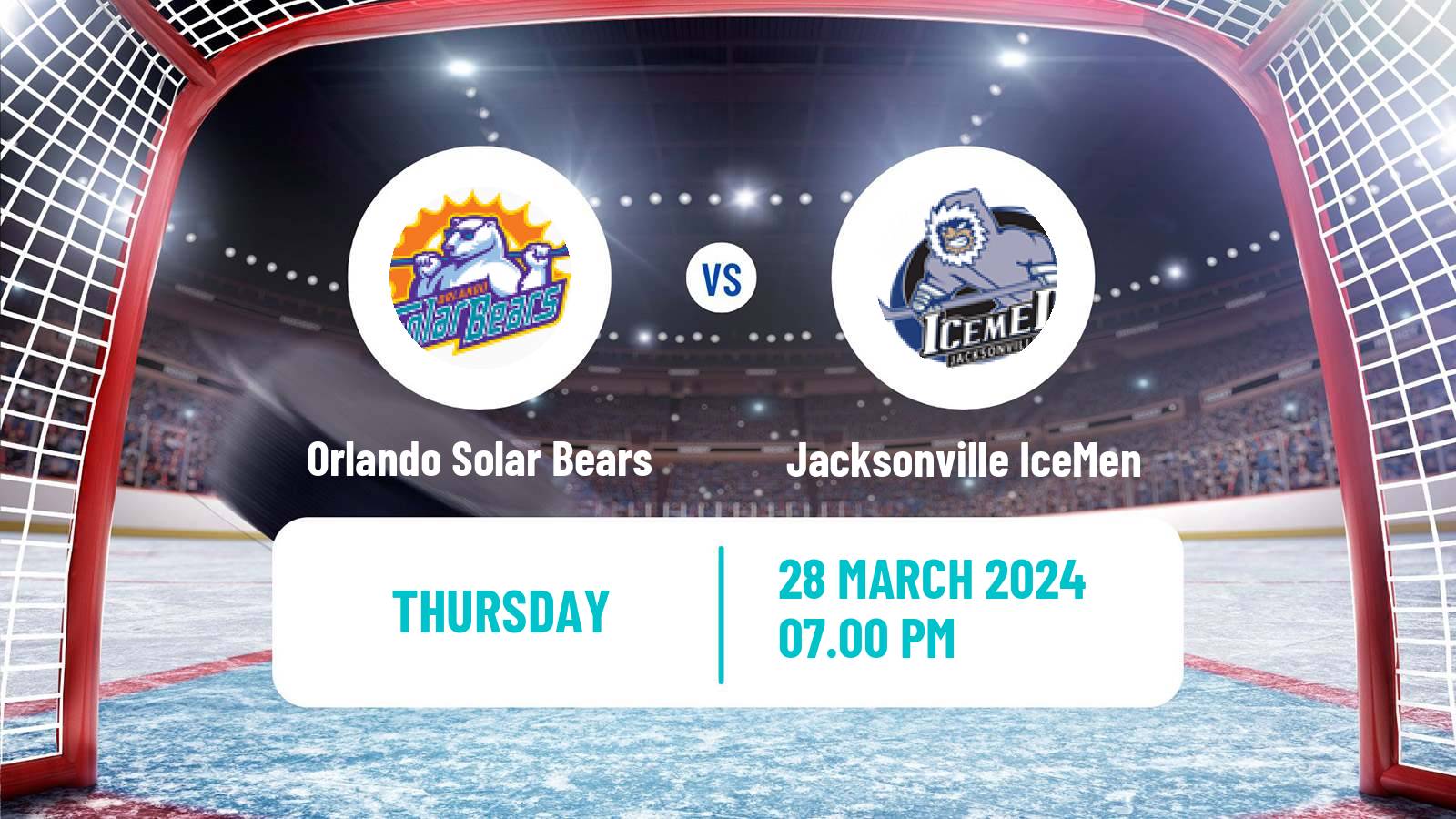 Hockey ECHL Orlando Solar Bears - Jacksonville IceMen