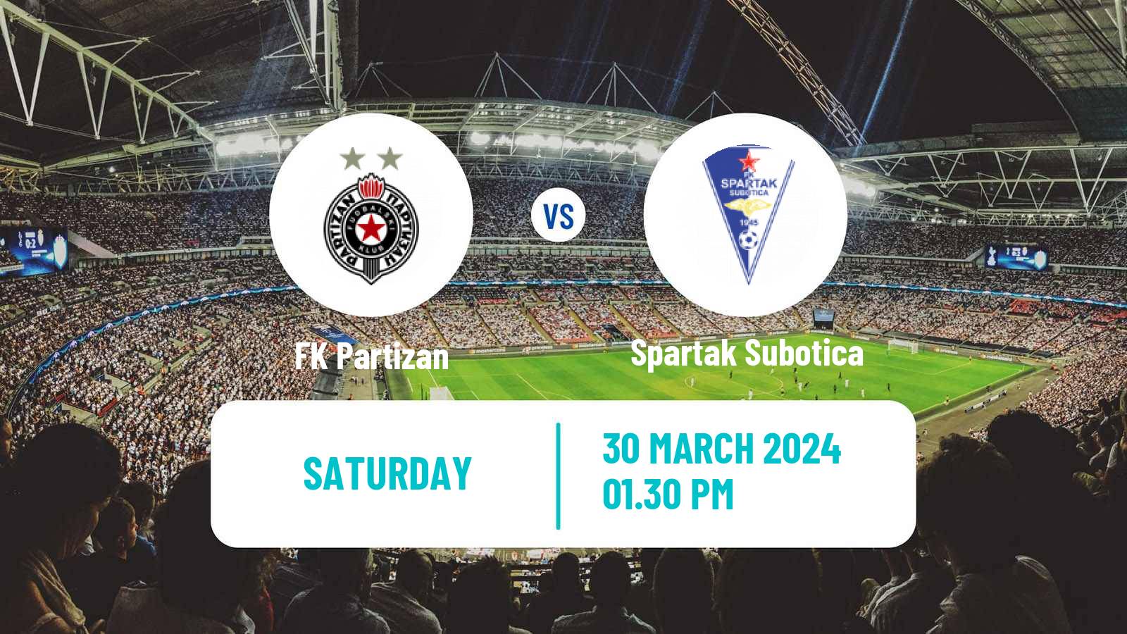 Soccer Serbian Superliga Partizan - Spartak Subotica