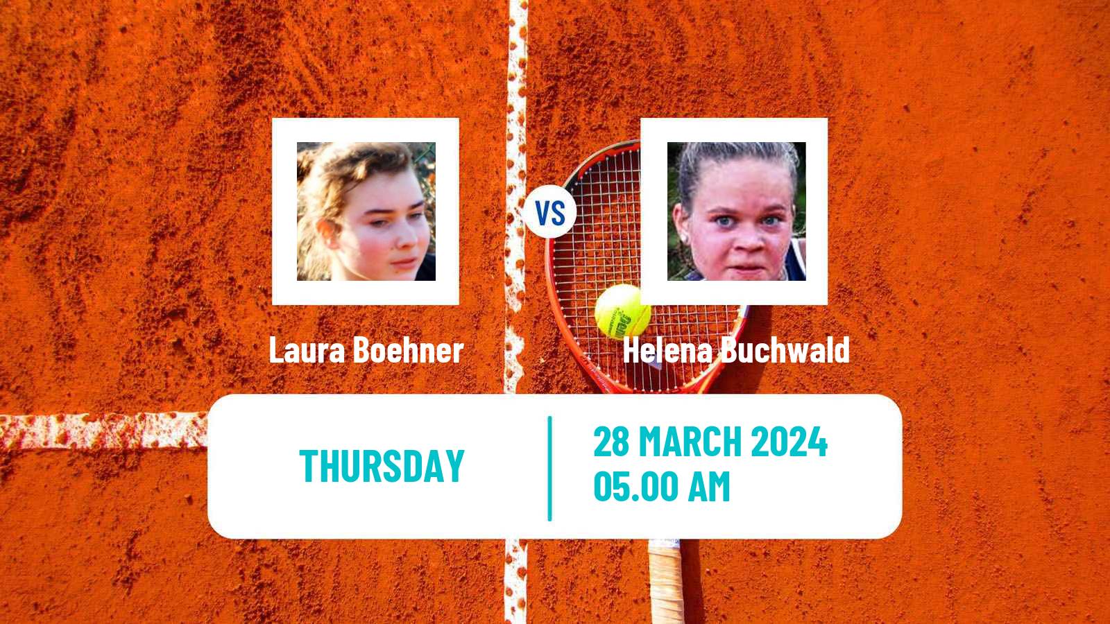 Tennis ITF W15 Antalya 7 Women Laura Boehner - Helena Buchwald