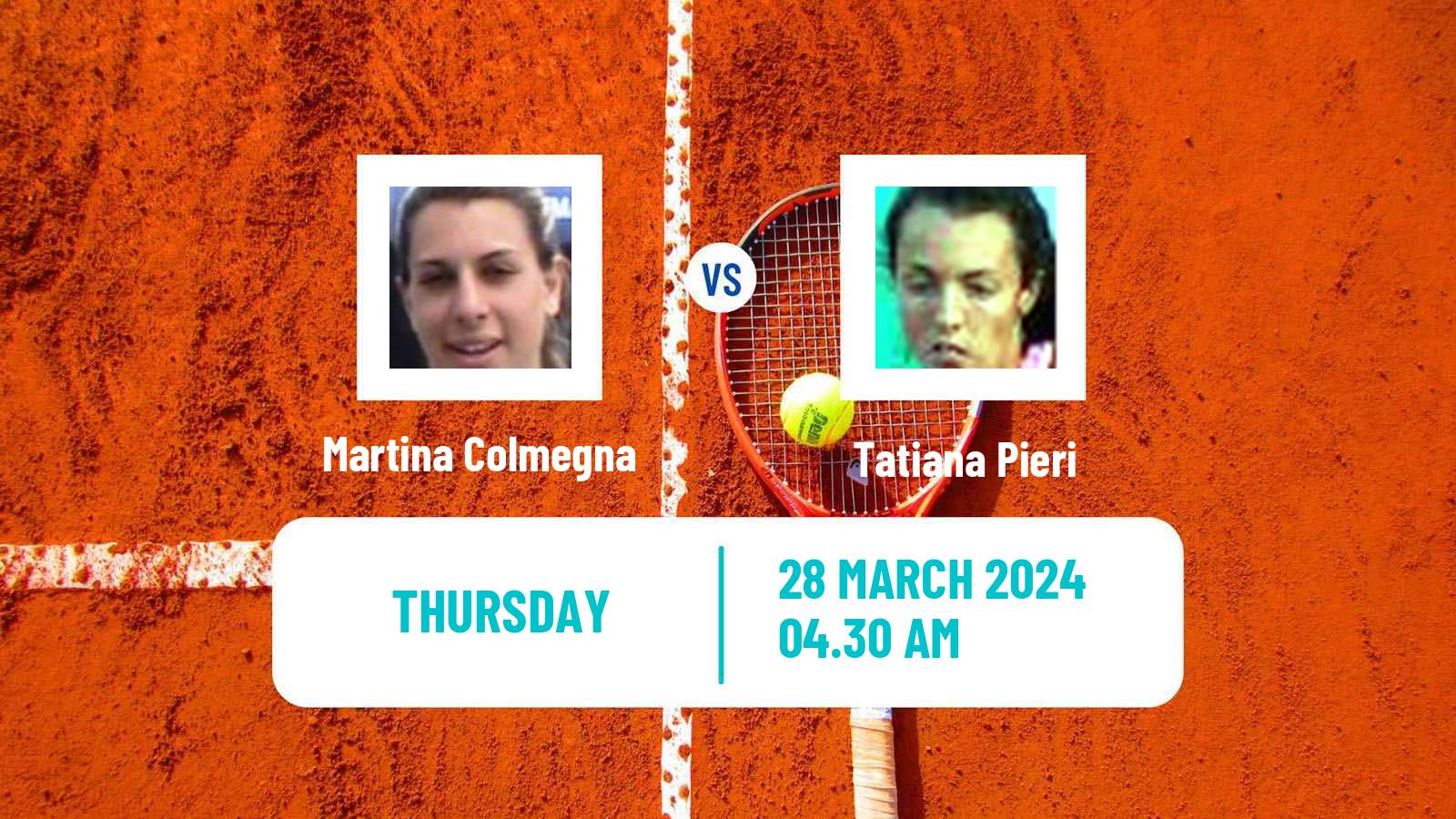 Tennis ITF W35 Santa Margherita Di Pula Women Martina Colmegna - Tatiana Pieri