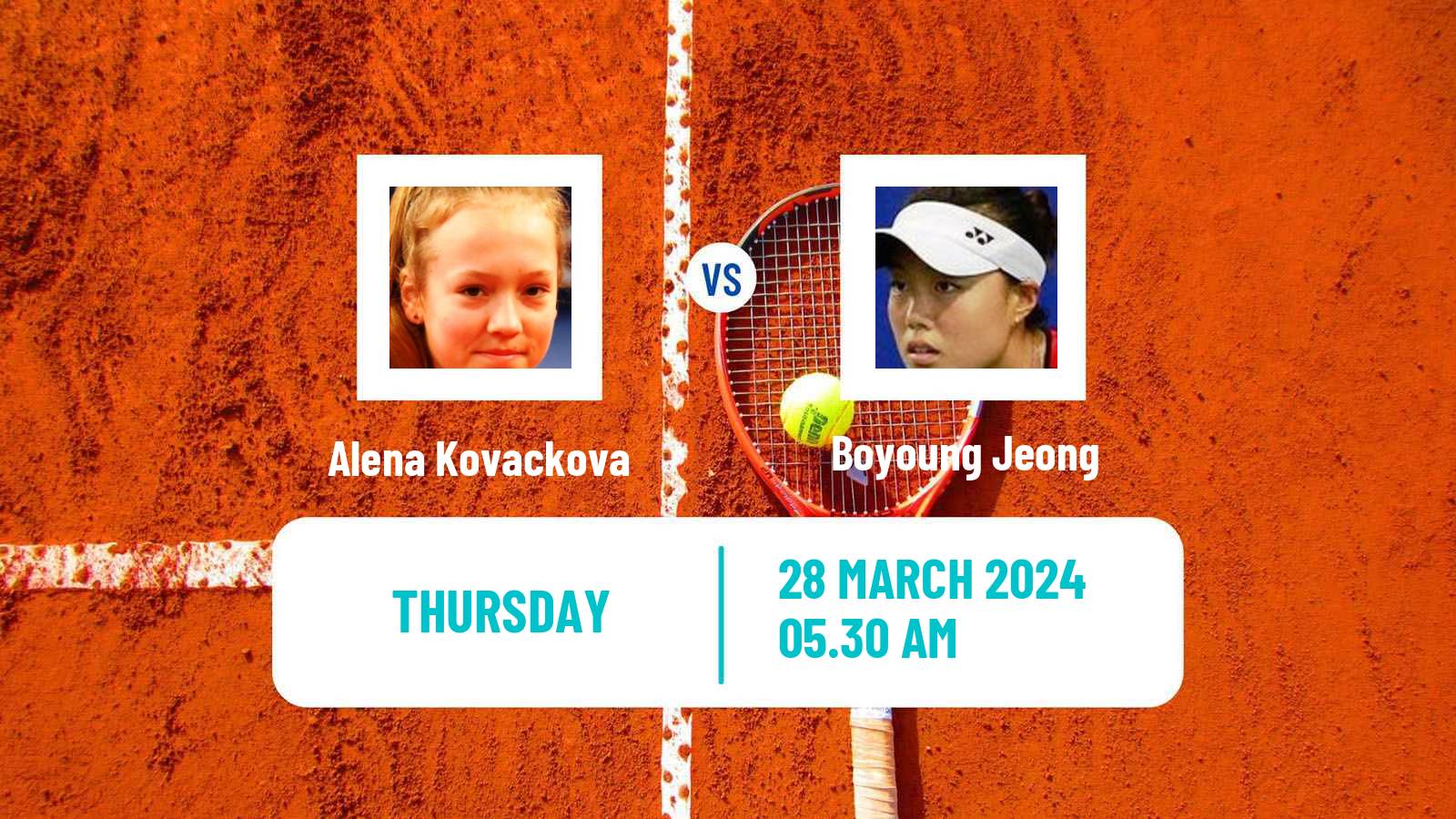 Tennis ITF W15 Sharm Elsheikh 8 Women Alena Kovackova - Boyoung Jeong