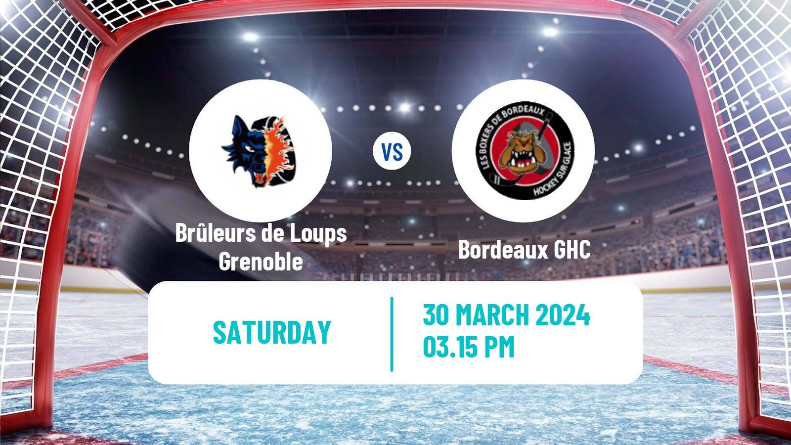 Hockey French Ligue Magnus Brûleurs de Loups Grenoble - Bordeaux