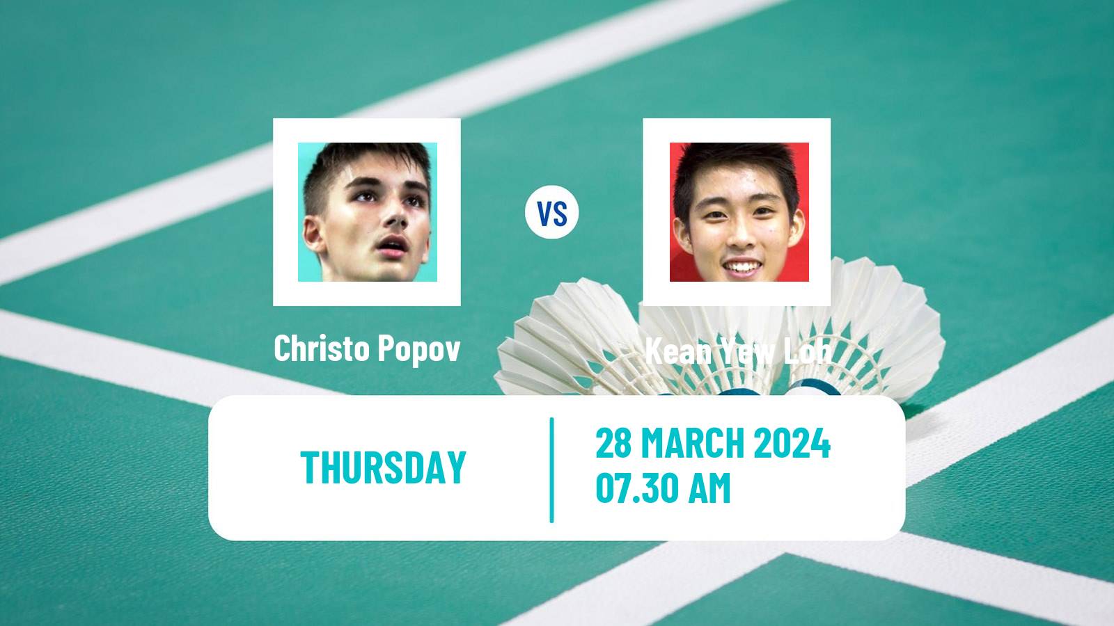 Badminton BWF World Tour Spain Masters Men Christo Popov - Kean Yew Loh