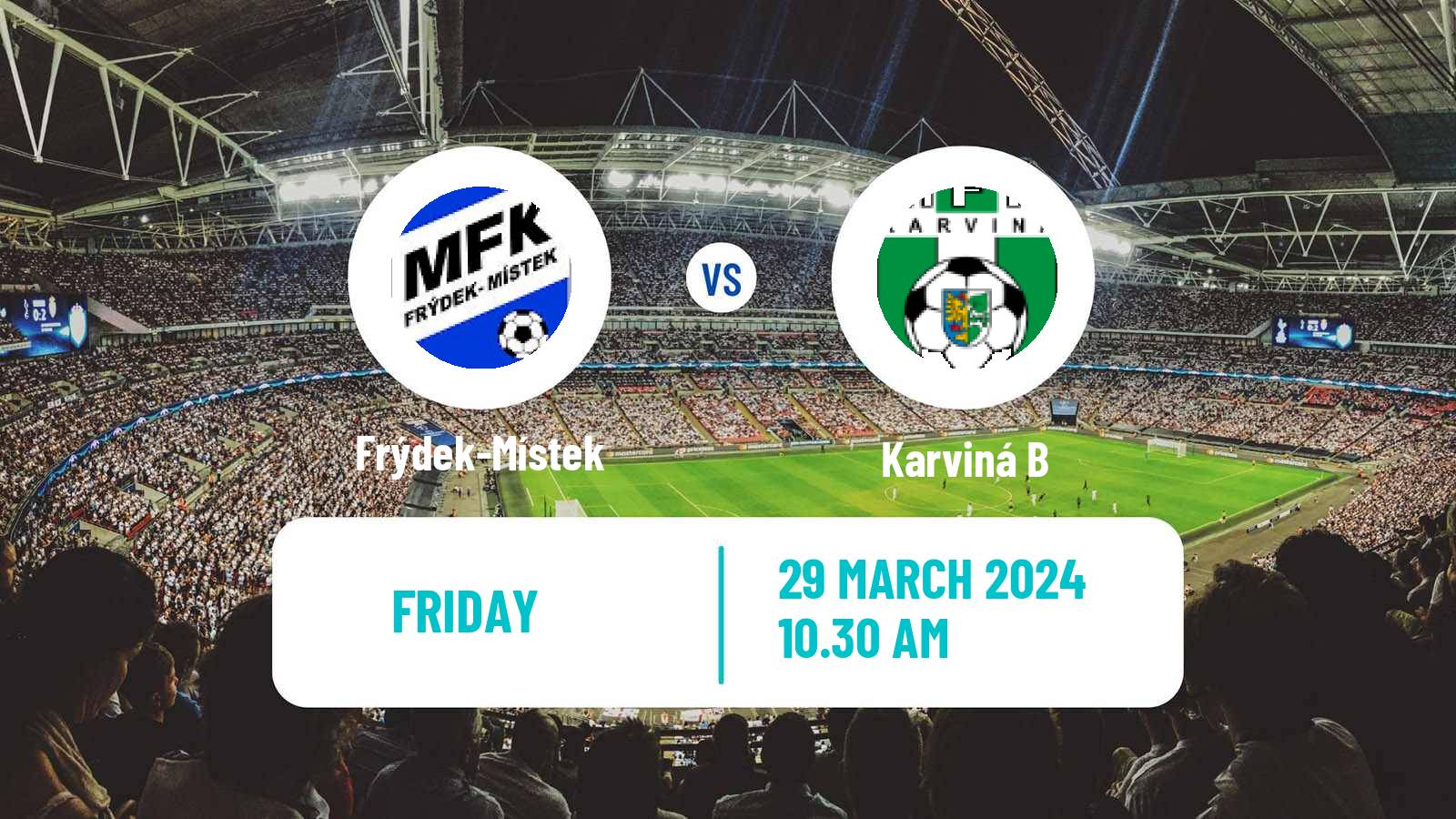 Soccer Czech MSFL Frýdek-Místek - Karviná B
