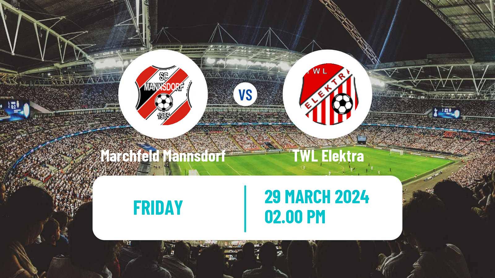 Soccer Austrian Regionalliga East Marchfeld Mannsdorf - TWL Elektra
