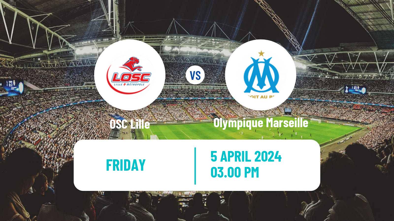 Soccer French Ligue 1 Lille - Olympique Marseille
