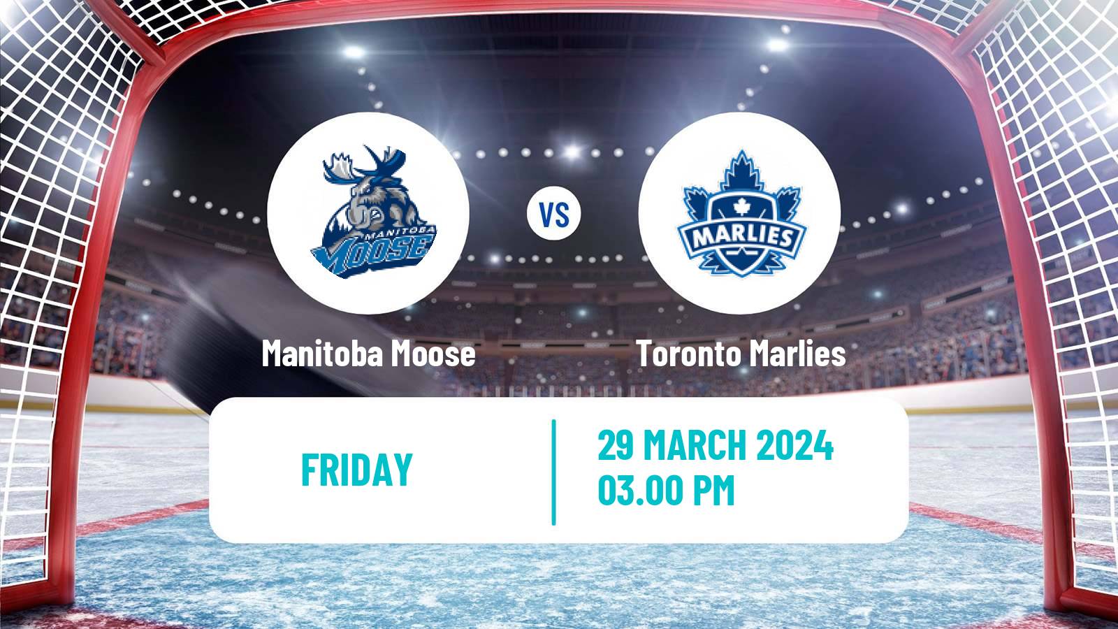 Hockey AHL Manitoba Moose - Toronto Marlies