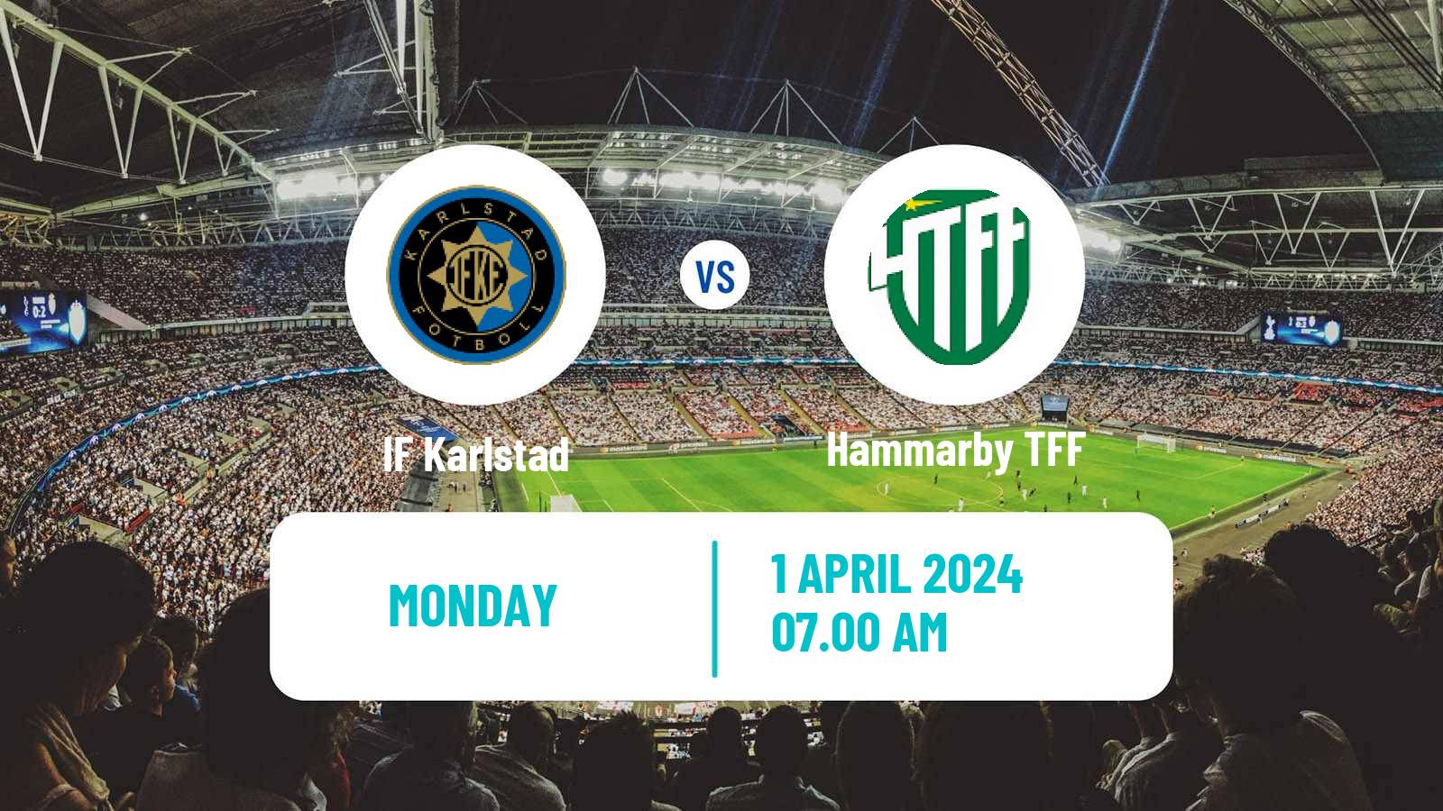 Soccer Swedish Division 1 Norra Karlstad - Hammarby TFF