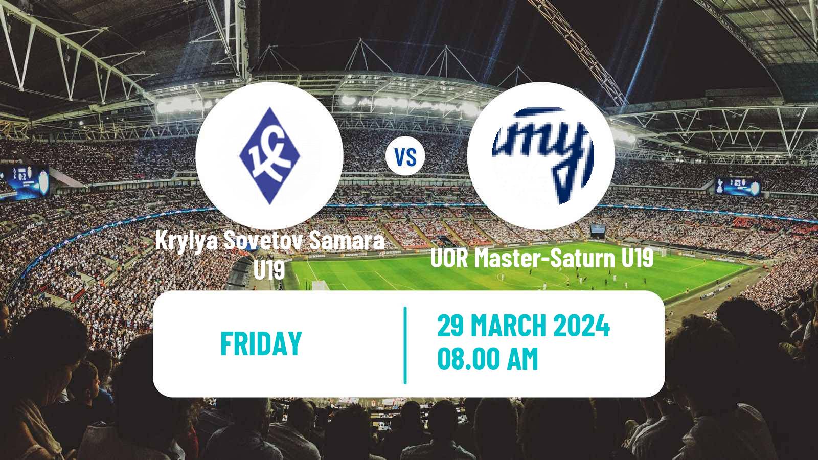 Soccer Russian Youth League Krylya Sovetov Samara U19 - UOR Master-Saturn U19