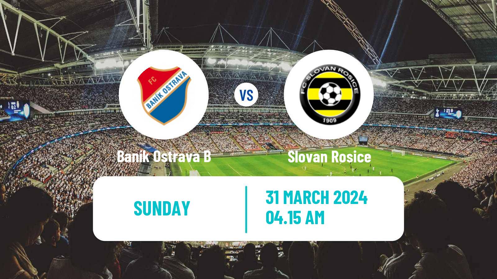 Soccer Czech MSFL Baník Ostrava B - Slovan Rosice