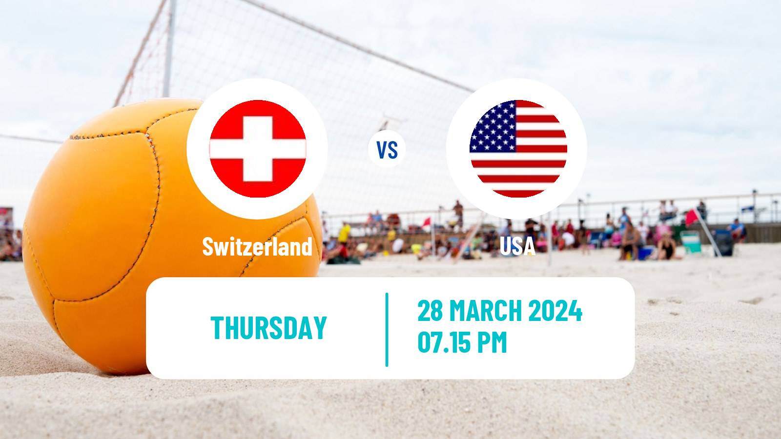 Beach soccer El Salvador Cup Switzerland - USA