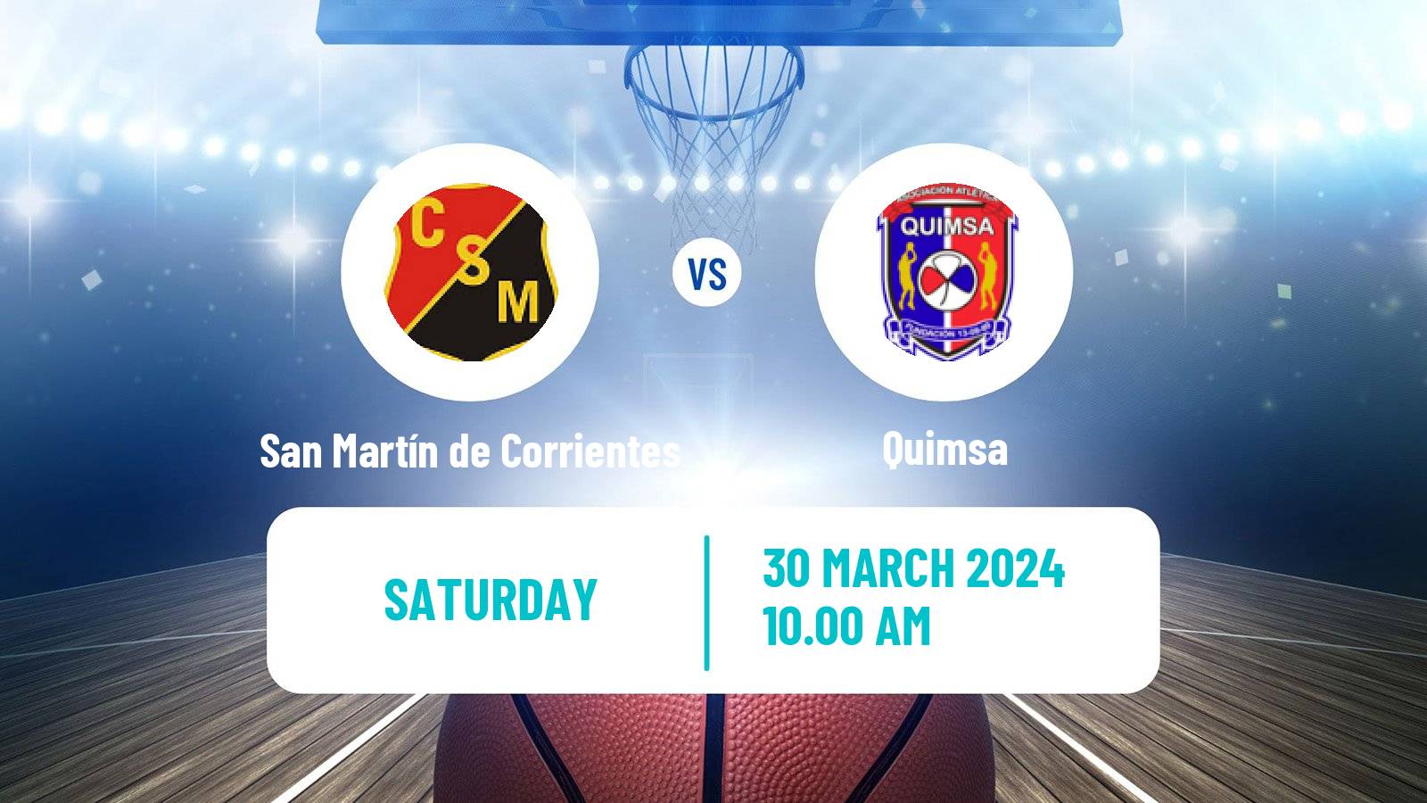Basketball Argentinian LNB San Martín de Corrientes - Quimsa