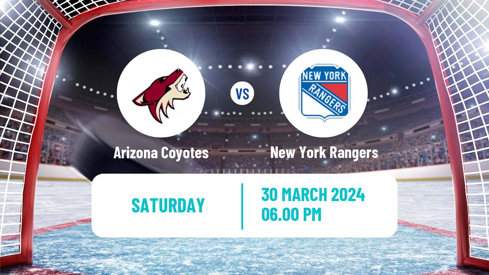 Hockey NHL Arizona Coyotes - New York Rangers