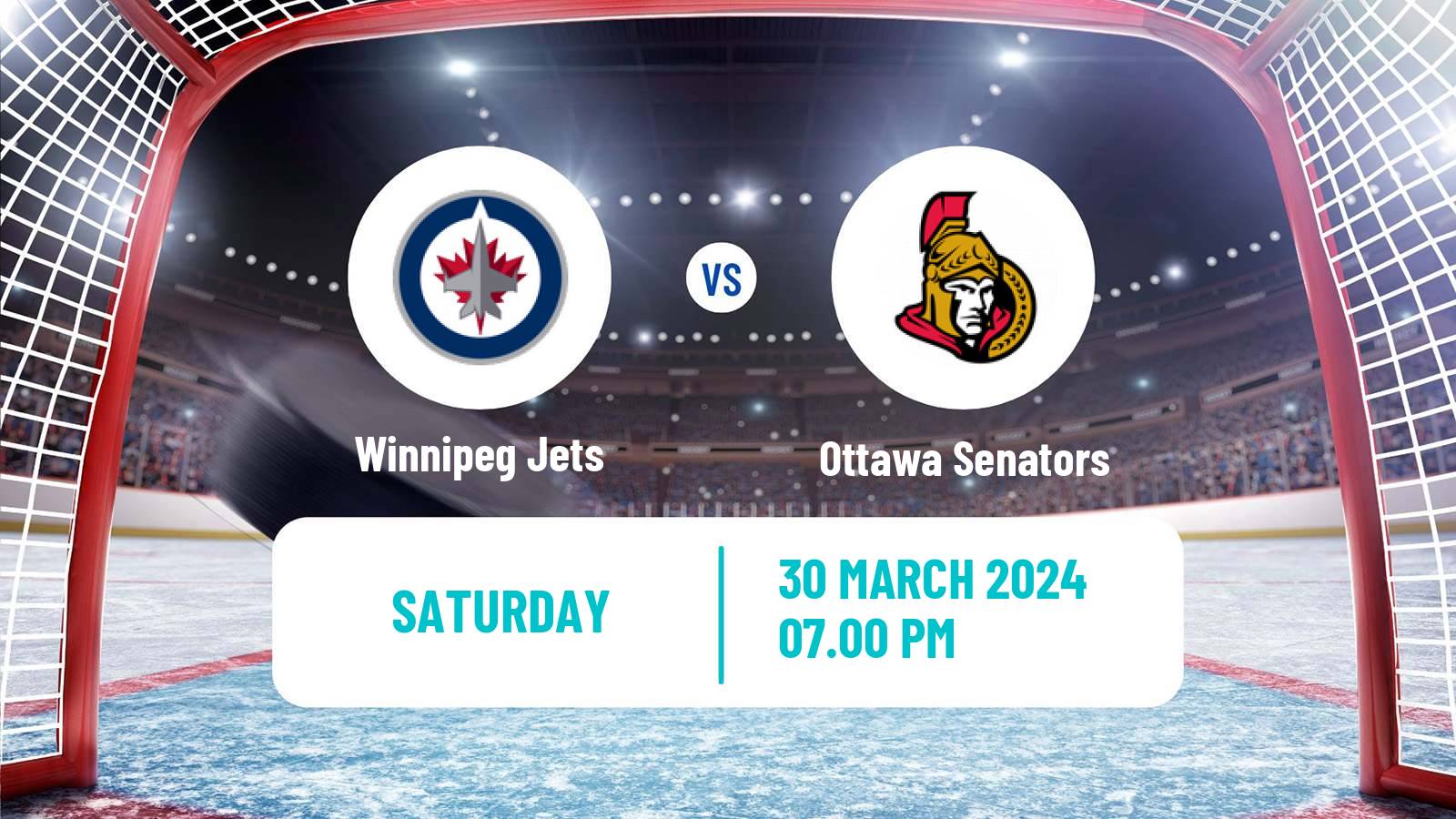 Hockey NHL Winnipeg Jets - Ottawa Senators