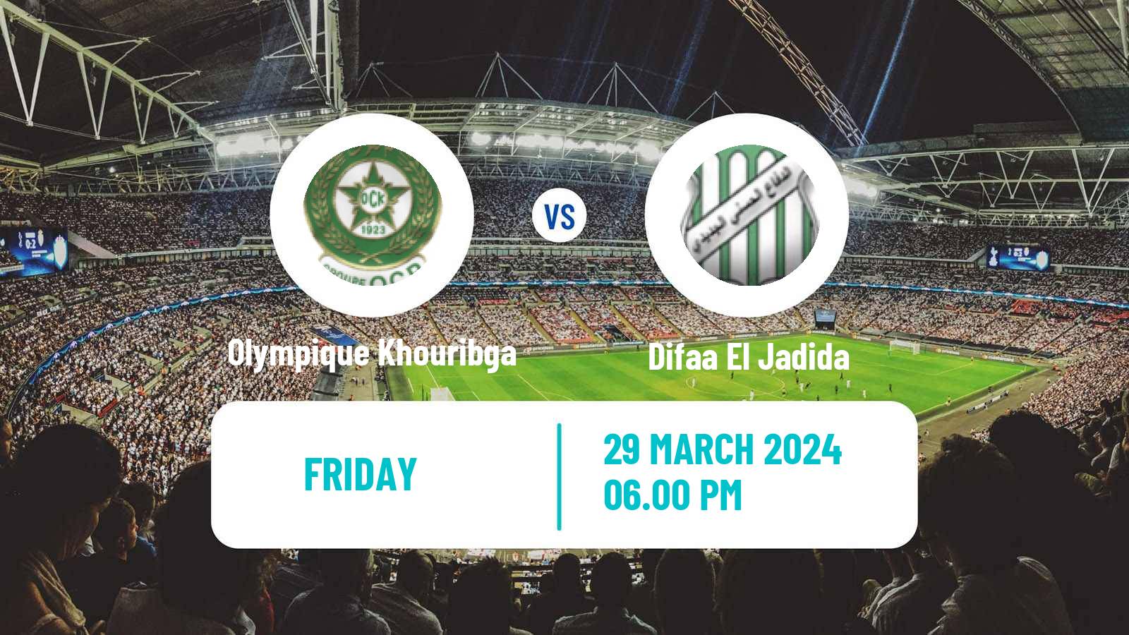 Soccer Moroccan Coupe du Trone Olympique Khouribga - Difaa El Jadida