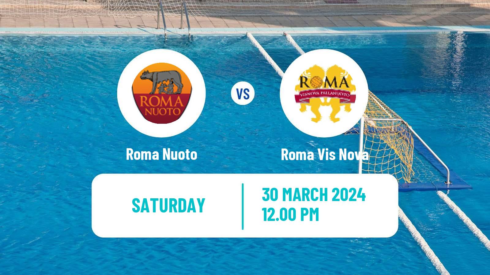 Water polo Italian A1 Water Polo Roma Nuoto - Roma Vis Nova