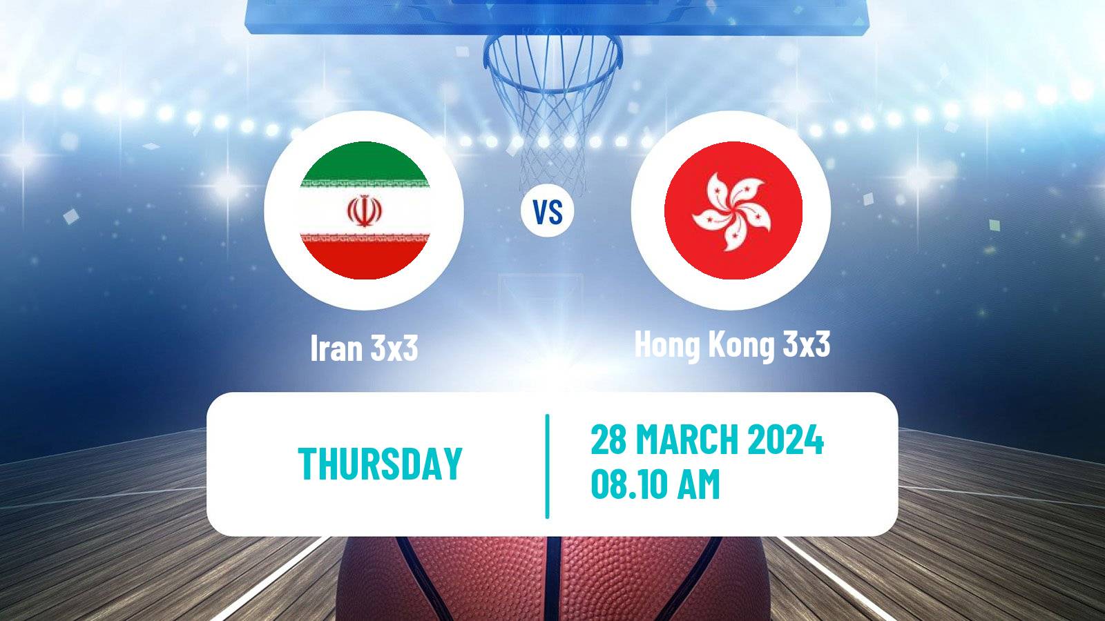 Basketball Asia Cup 3x3 Iran 3x3 - Hong Kong 3x3
