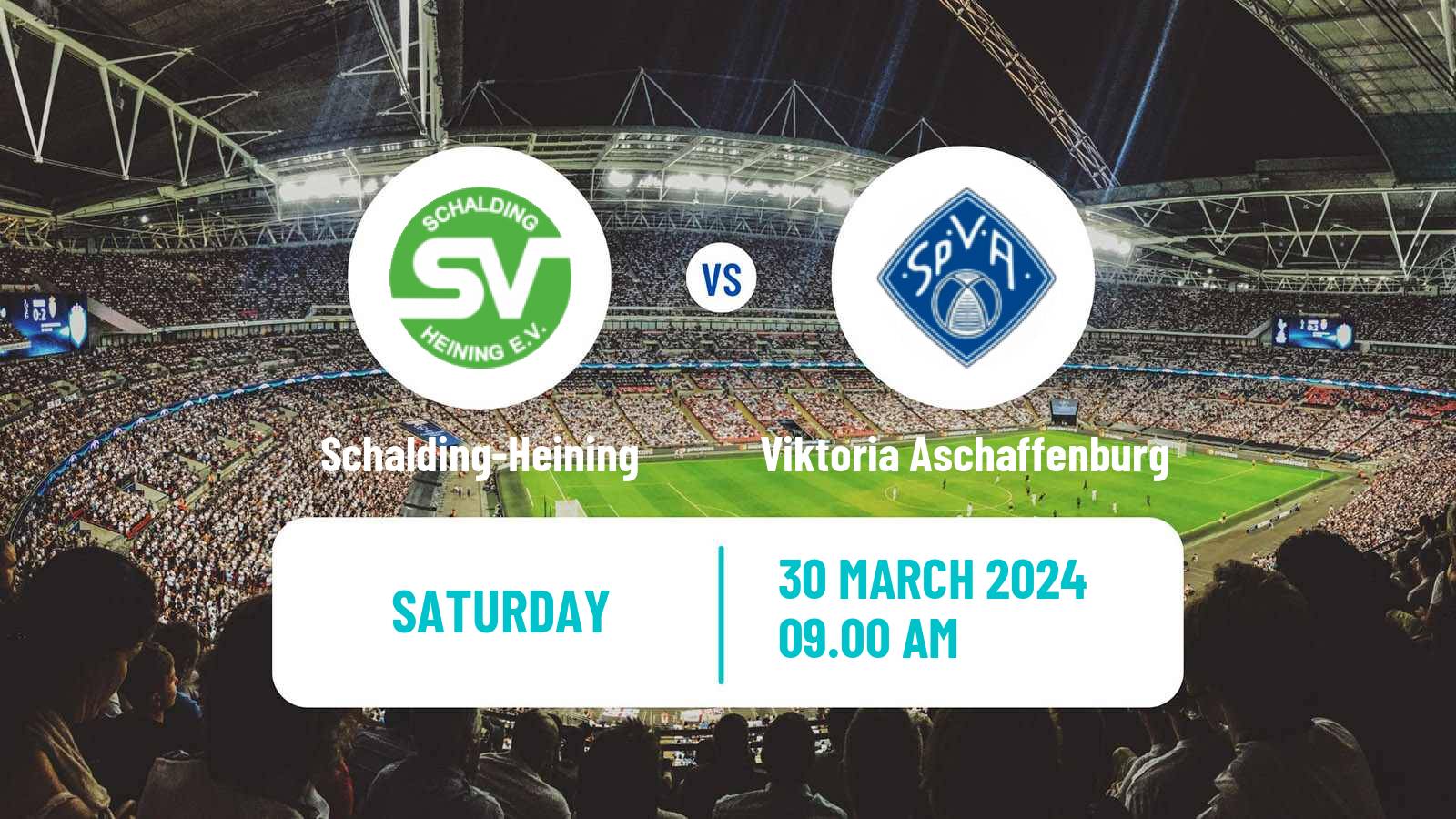 Soccer German Regionalliga Bayern Schalding-Heining - Viktoria Aschaffenburg