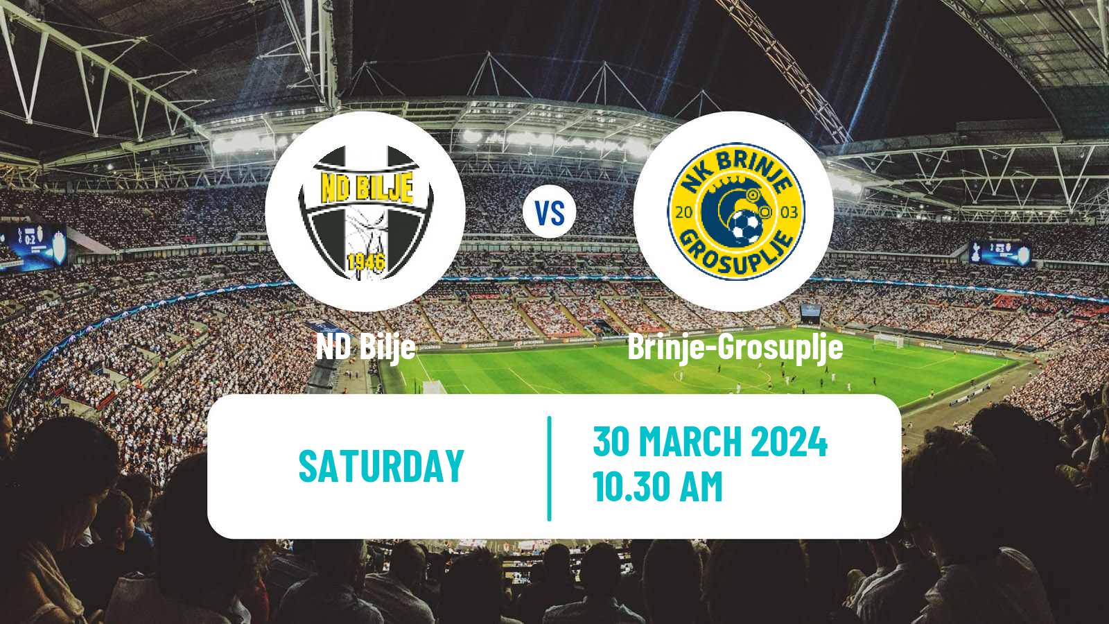 Soccer Slovenian 2 SNL Bilje - Brinje-Grosuplje