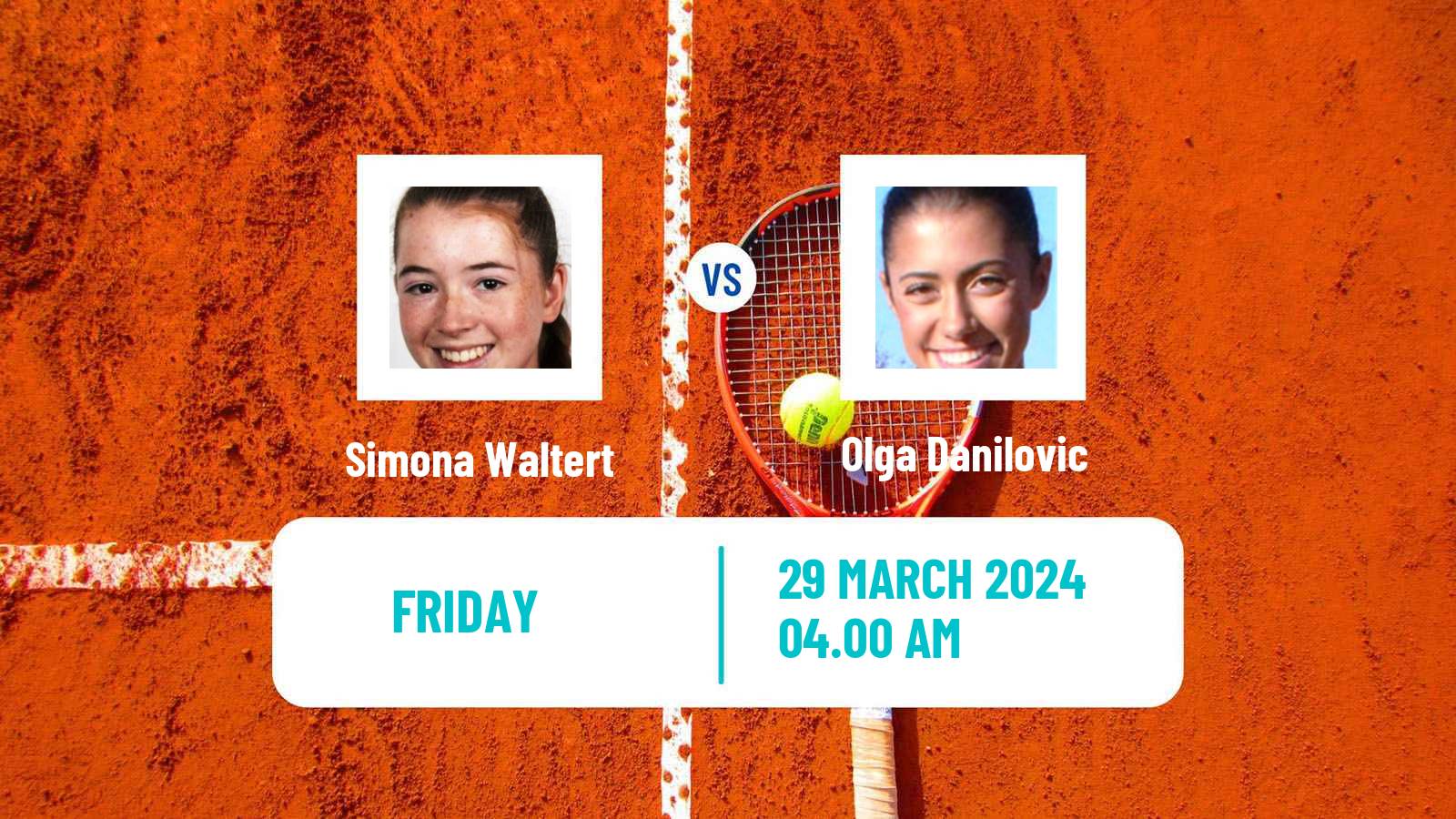 Tennis Antalya Challenger Women Simona Waltert - Olga Danilovic