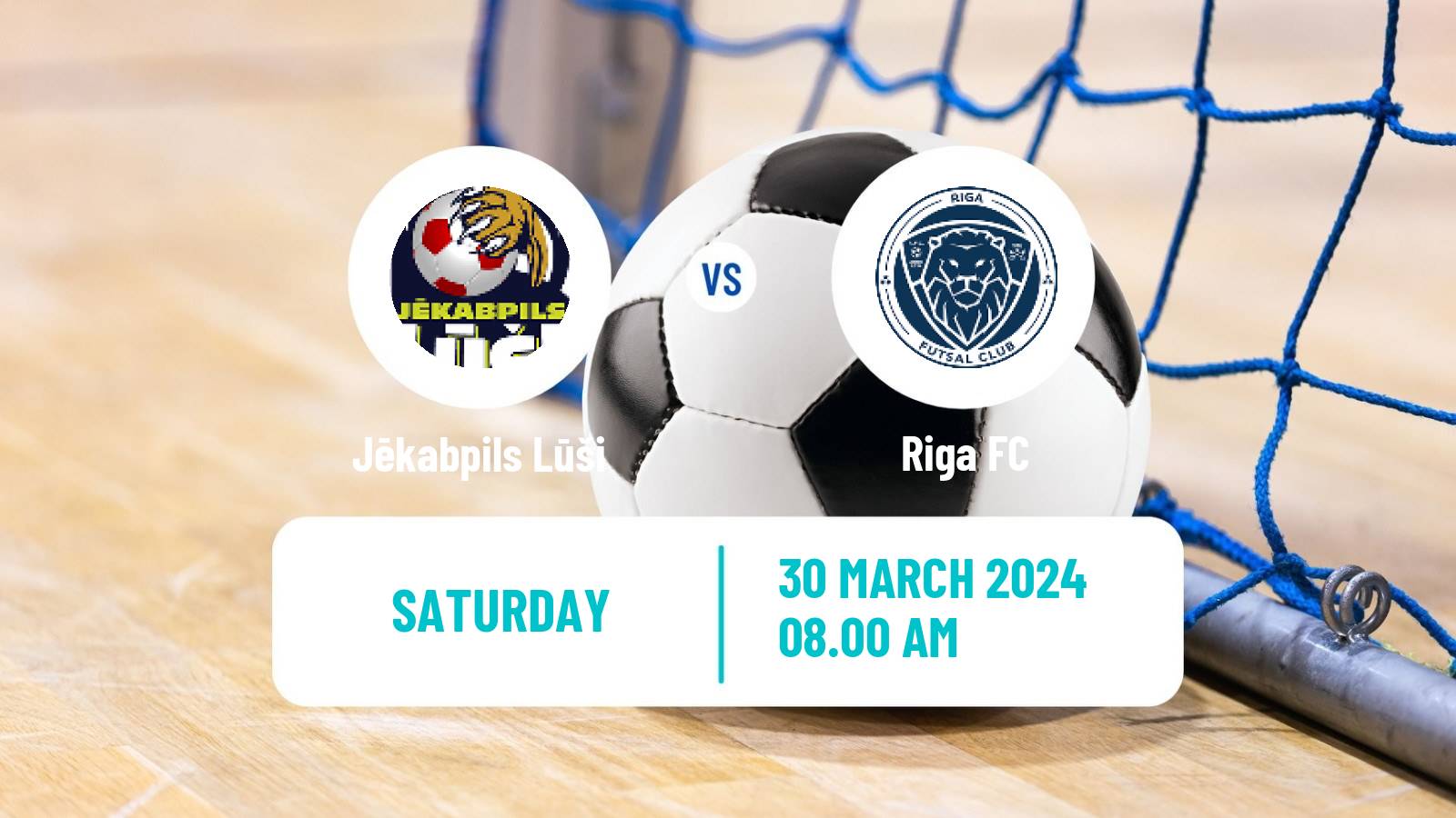 Futsal Latvian Virsliga Futsal Jēkabpils Lūši - Riga FC