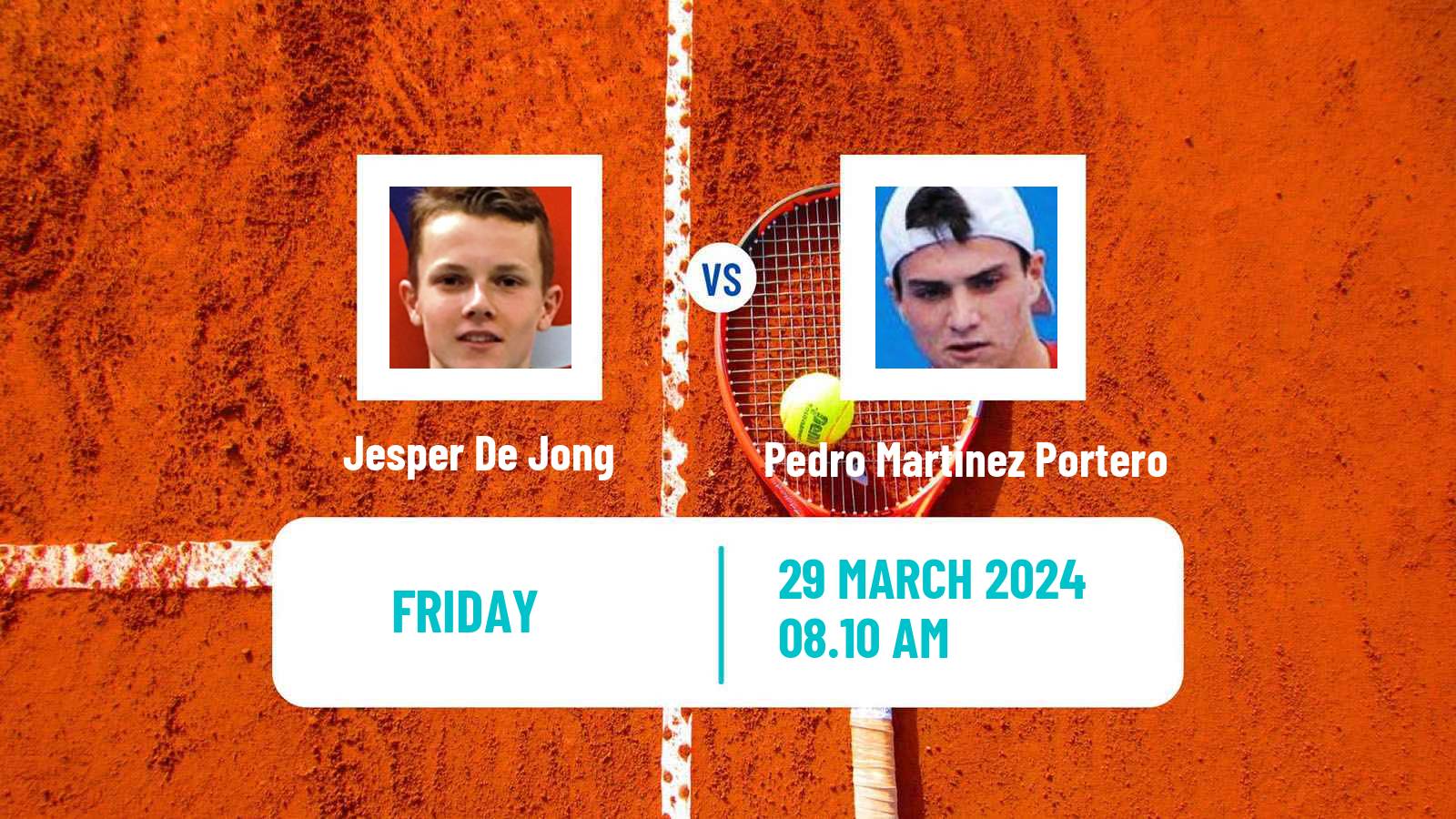 Tennis Girona Challenger Men Jesper De Jong - Pedro Martinez Portero