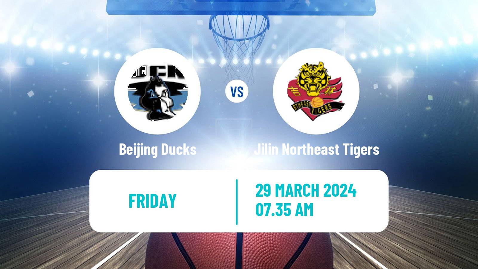Basketball CBA Beijing Ducks - Jilin Northeast Tigers